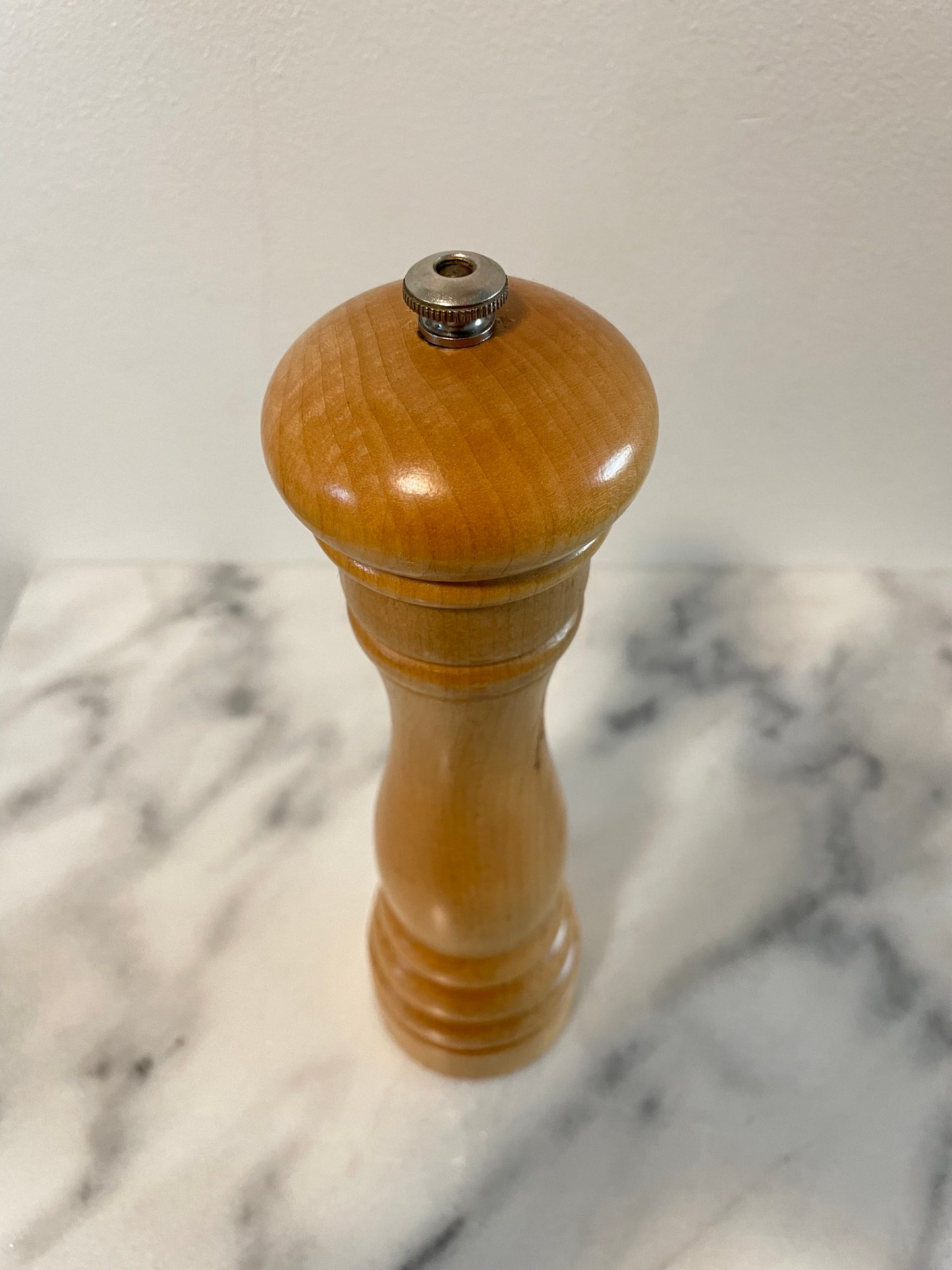 Vintage French Peugeot Light Wood Pepper Grinder