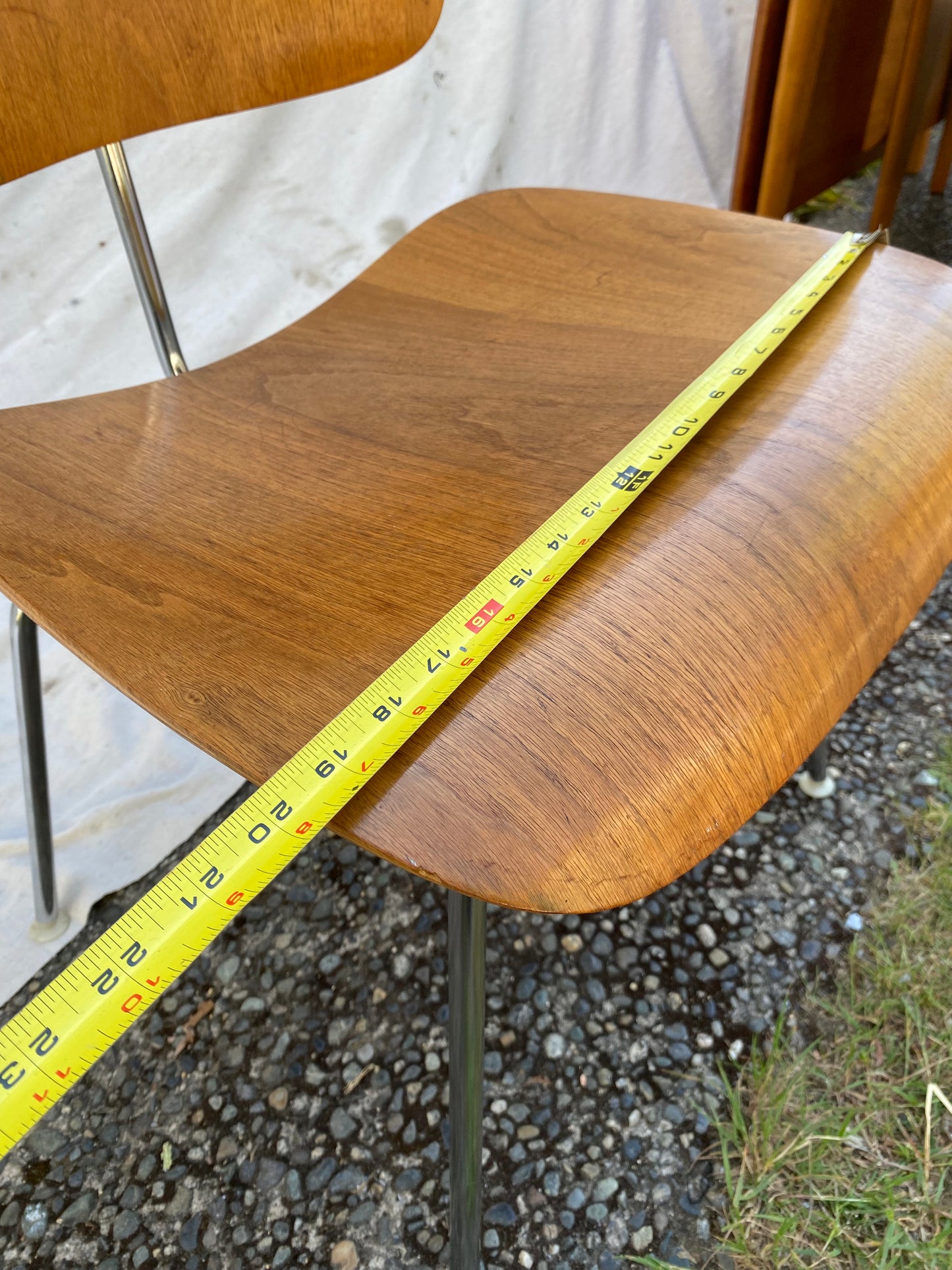Charles & Ray Eames for Herman Miller DCM Dining Chair, 1950s–1960s, Molded Birch Plywood