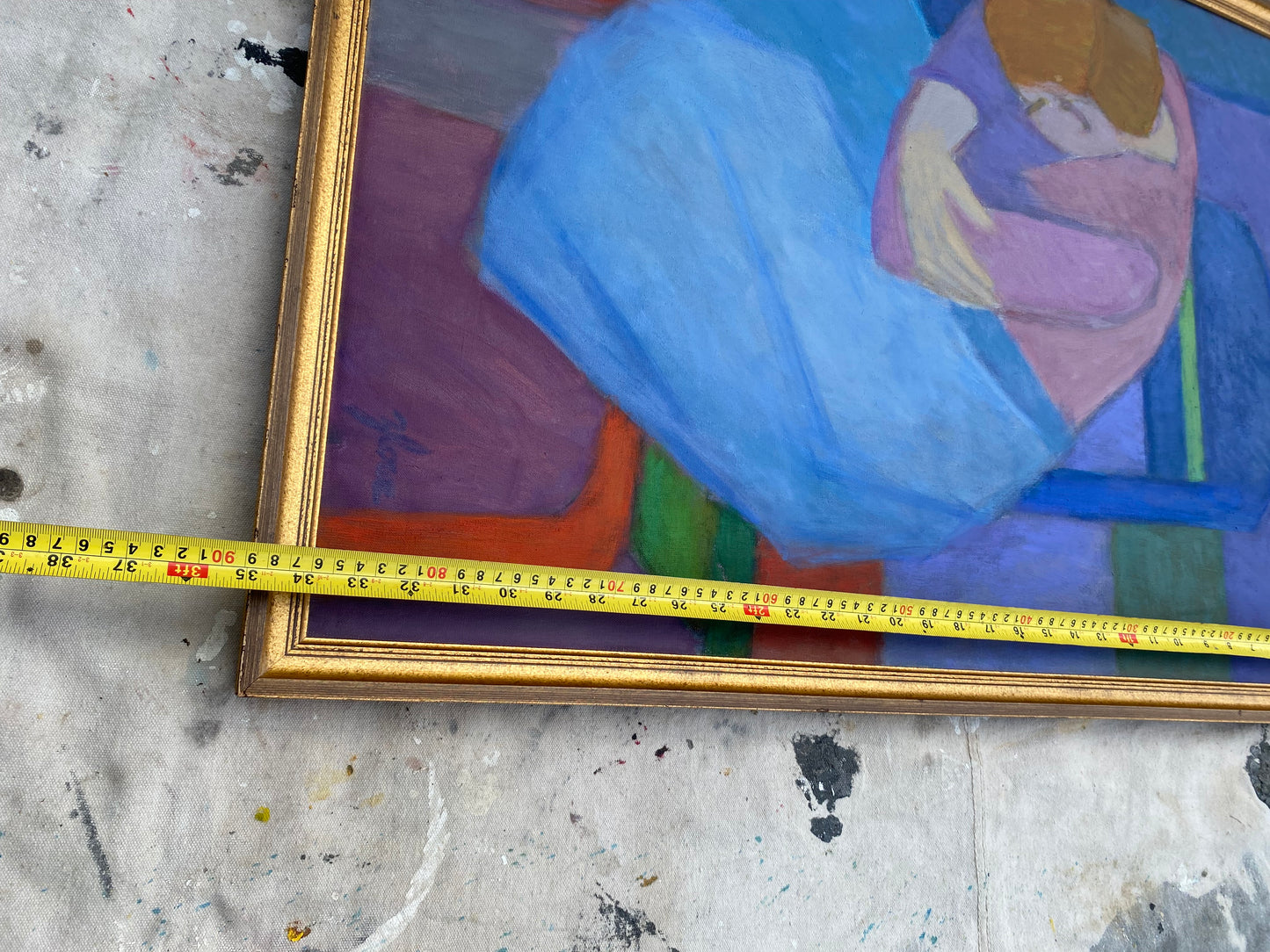 Original Mid 20th Century Figurative Oil Painting by Florence Zlowe (1902-1992)