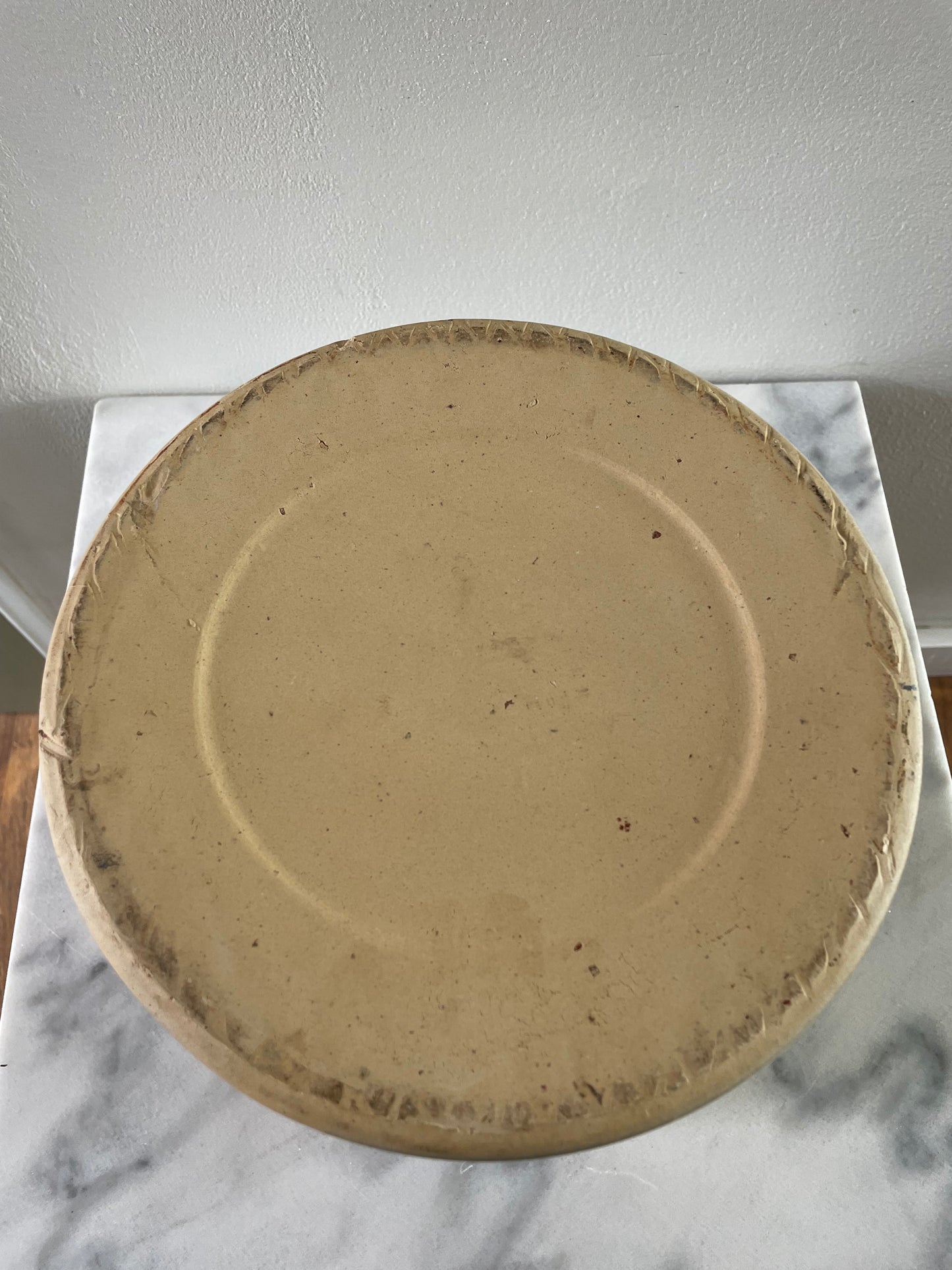 Vintage Marshall Pottery Two Gallon Fermenting Crock Farmhouse Country Storage Vessel