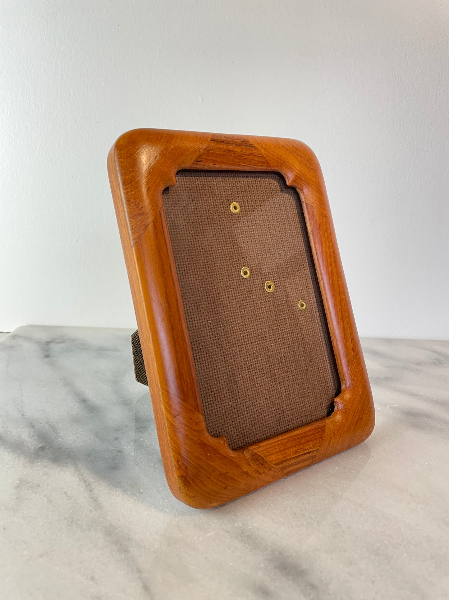 Mid-Century Modern Solid Teak Picture Frame Danish Modern Wall or Tabletop Display