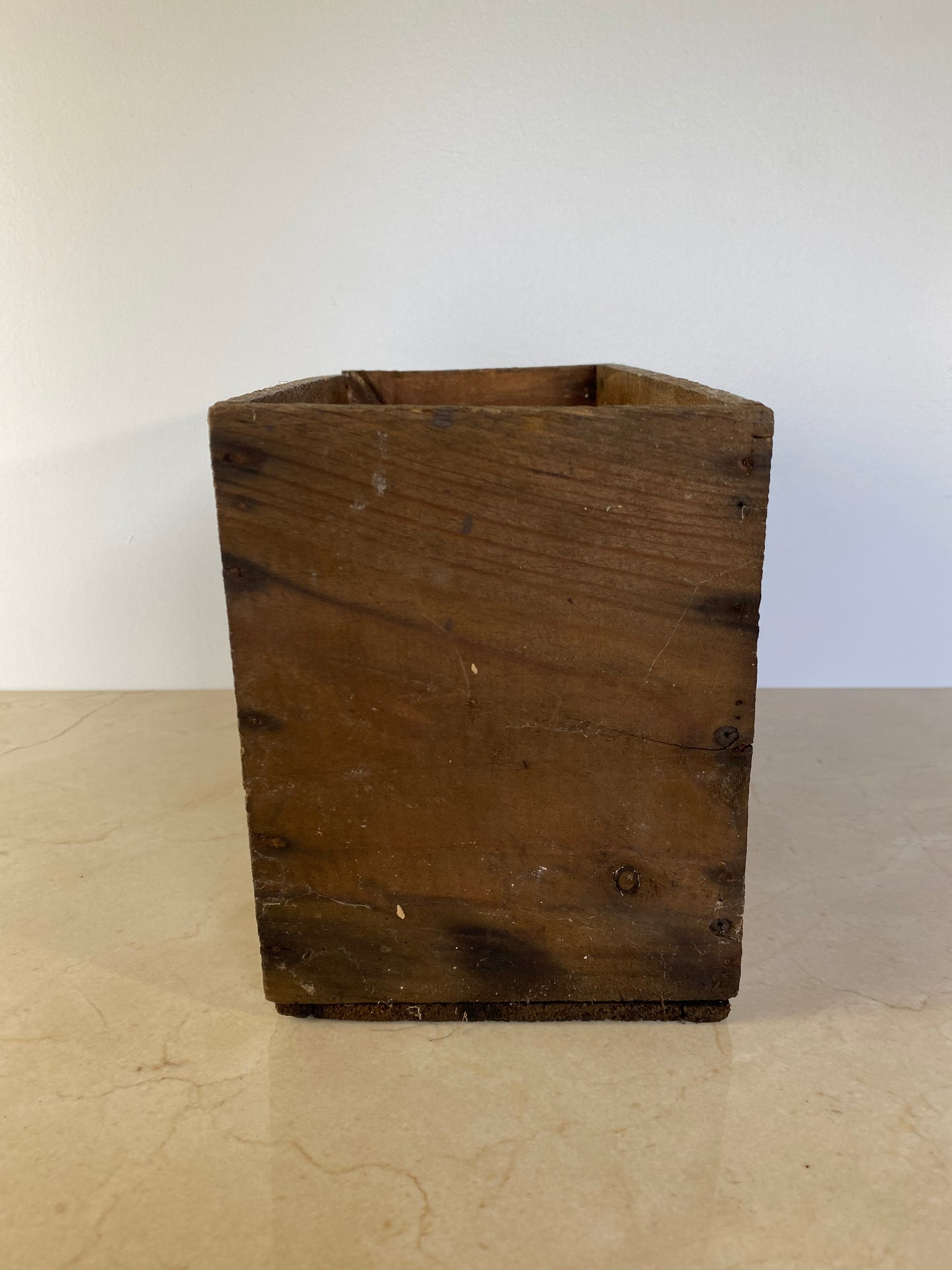 Rustic Vintage French Wine Shipper Crate — Château De Lescours, Saint-Émilion