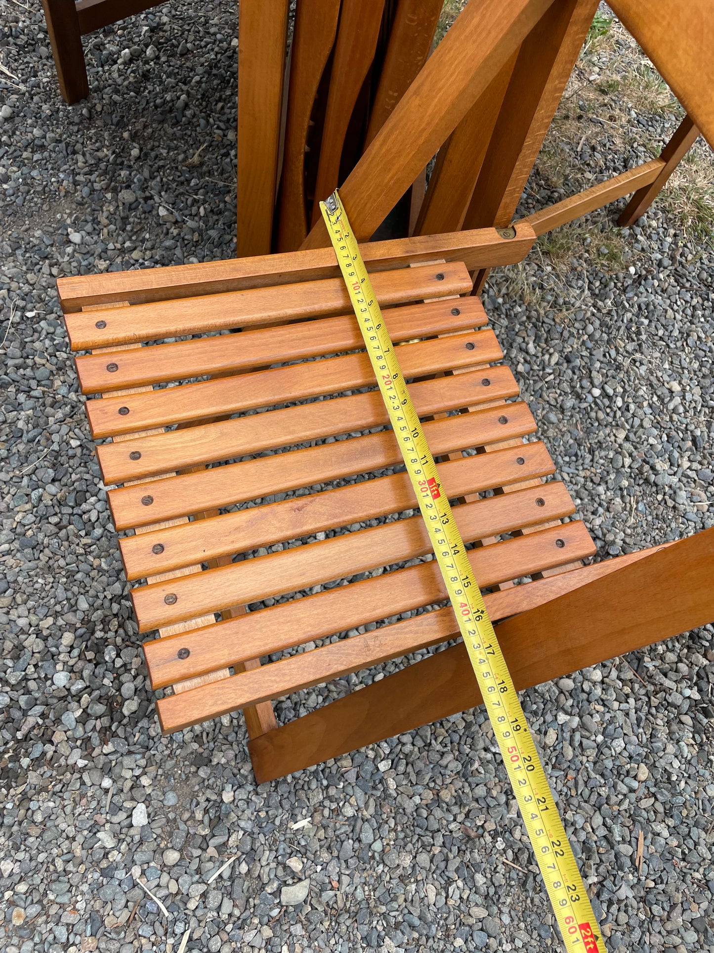 Mid 20th Century Romanian Drop Leaf Dining Table & 4 Chairs