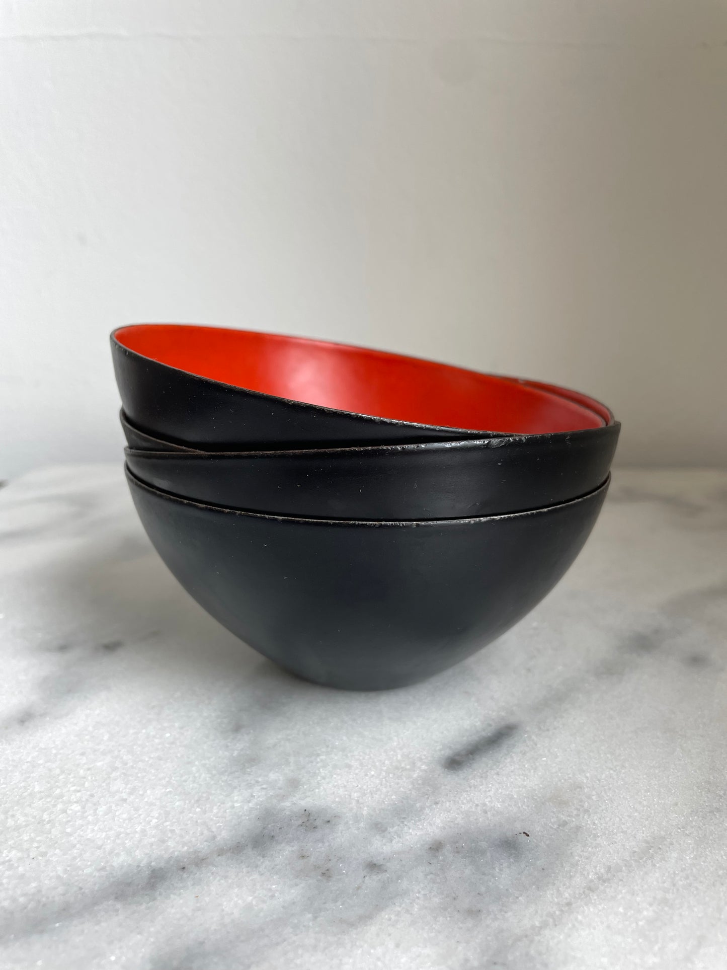 Krenit Bowls by Herbert Krenchel, Made in Denmark, 1950s - Set of 4