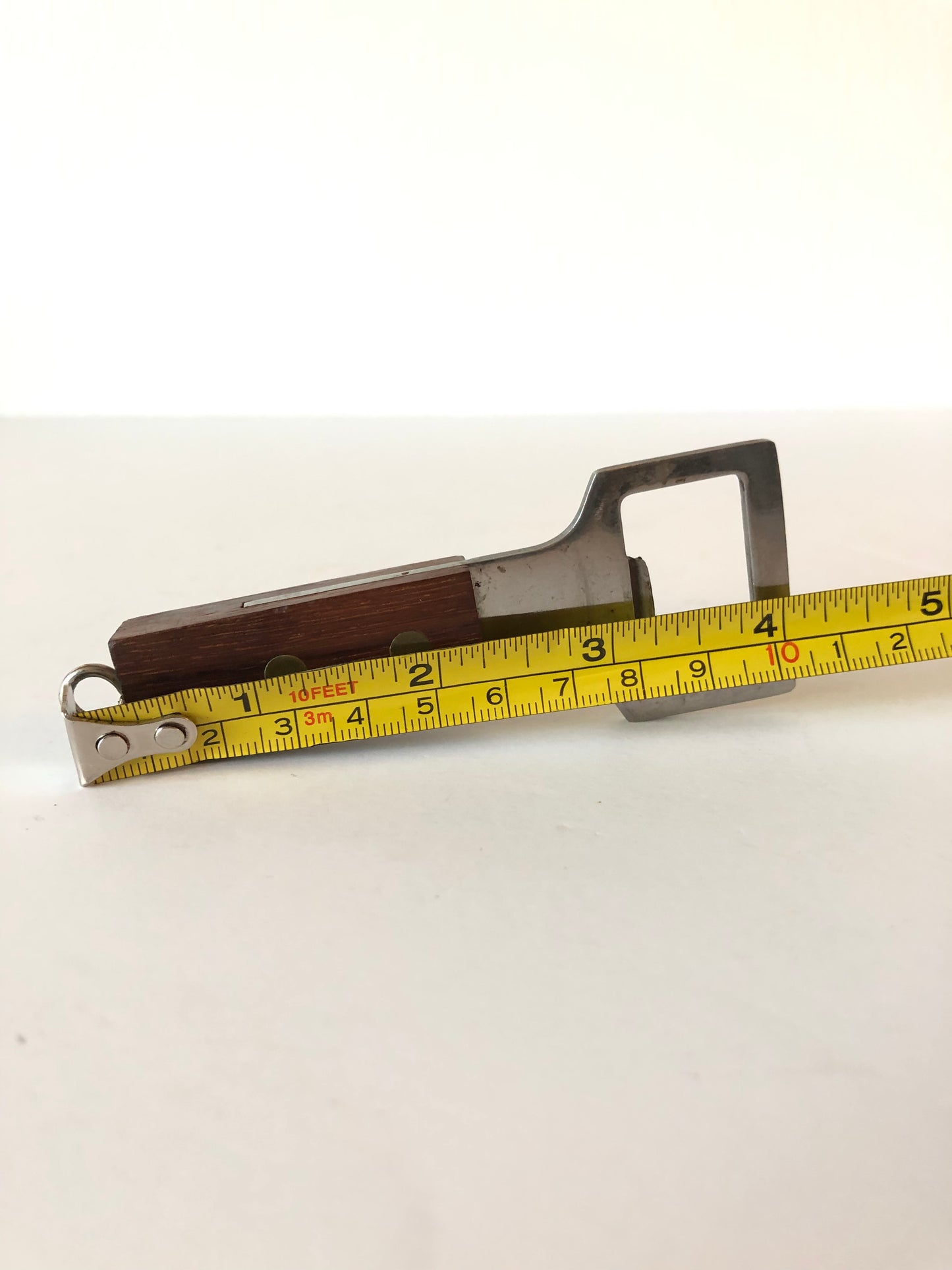 Vintage Japan Walnut & Stainless Steel Bottle Opener