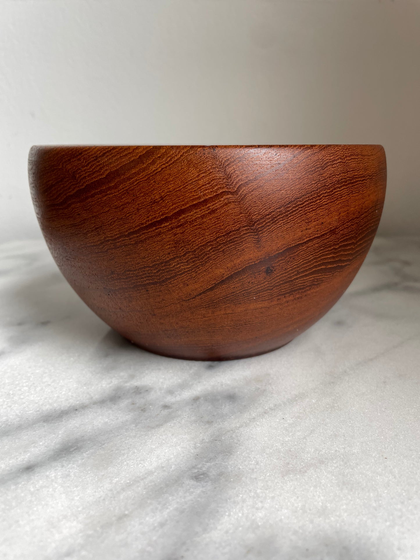 Mid-Century Modern Solid Teak Bowl, Made in Norway