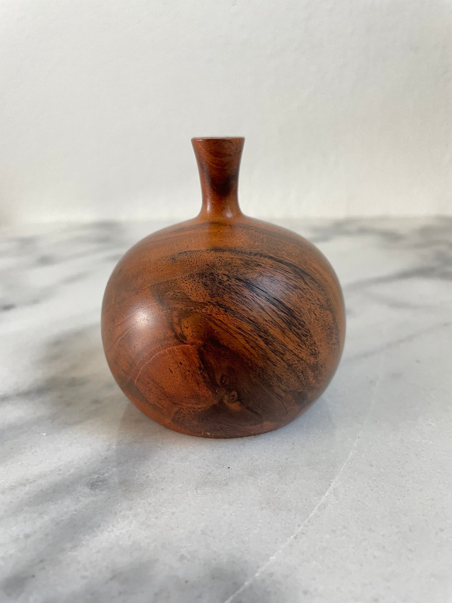 Mid 20th Century Signed Oregon Black Walnut Weed Pot