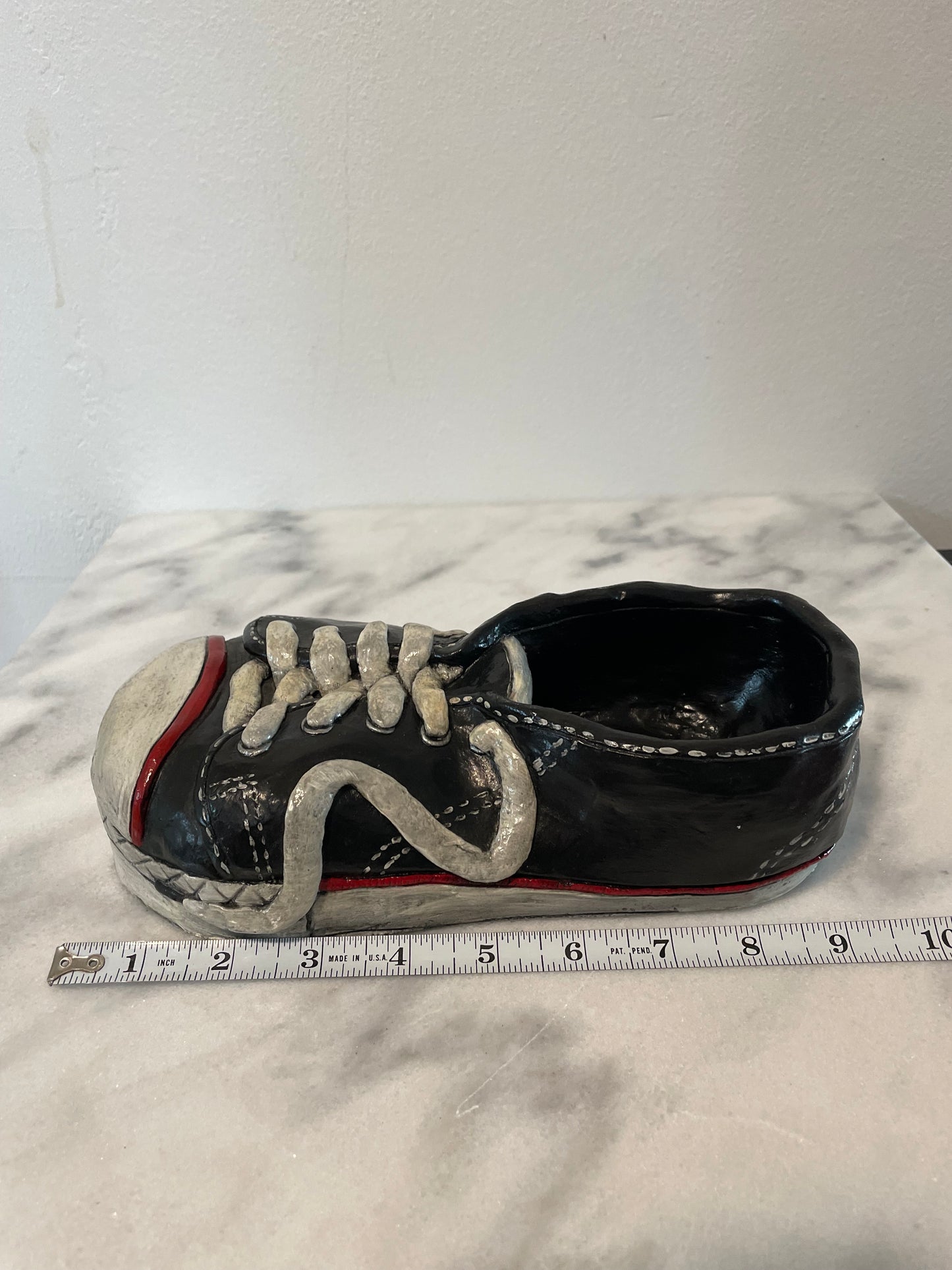 Vintage Pop Art Converse Ceramic Sculpture Catchall