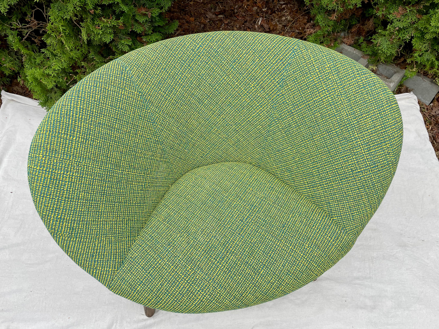 Keilhauer 71150 Walnut Lounge Chair Mid-Century Inspired