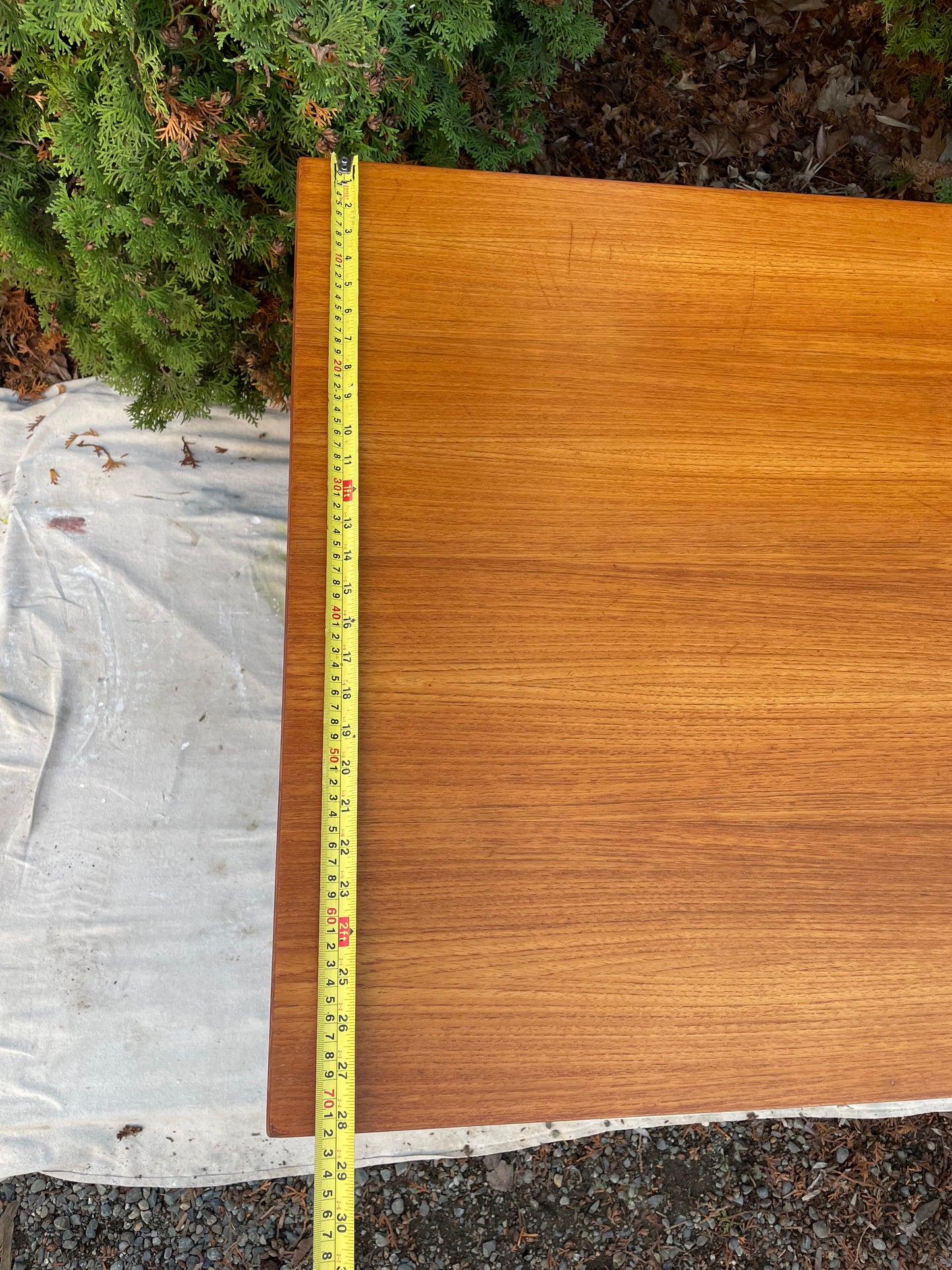 Mid 20th Century Danish Mid Century Modern Teak Executive Desk With Rear Bookcase