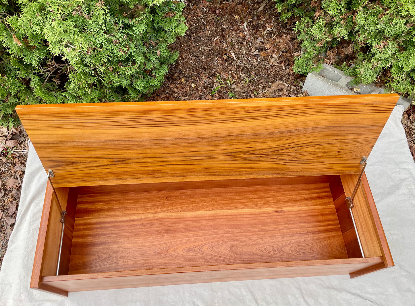 Mid 20th Century Danish Modern Teak Rounded Chest Trunk