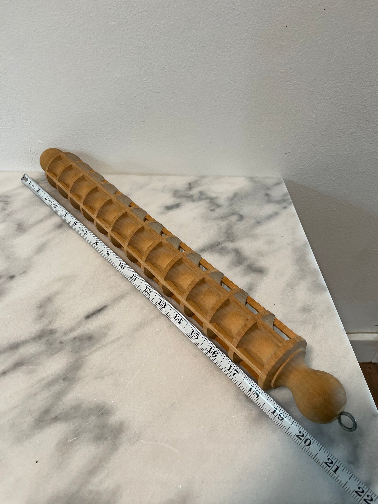 Mid 20th Century Rustic Italian Ravilioli Rolling Pin