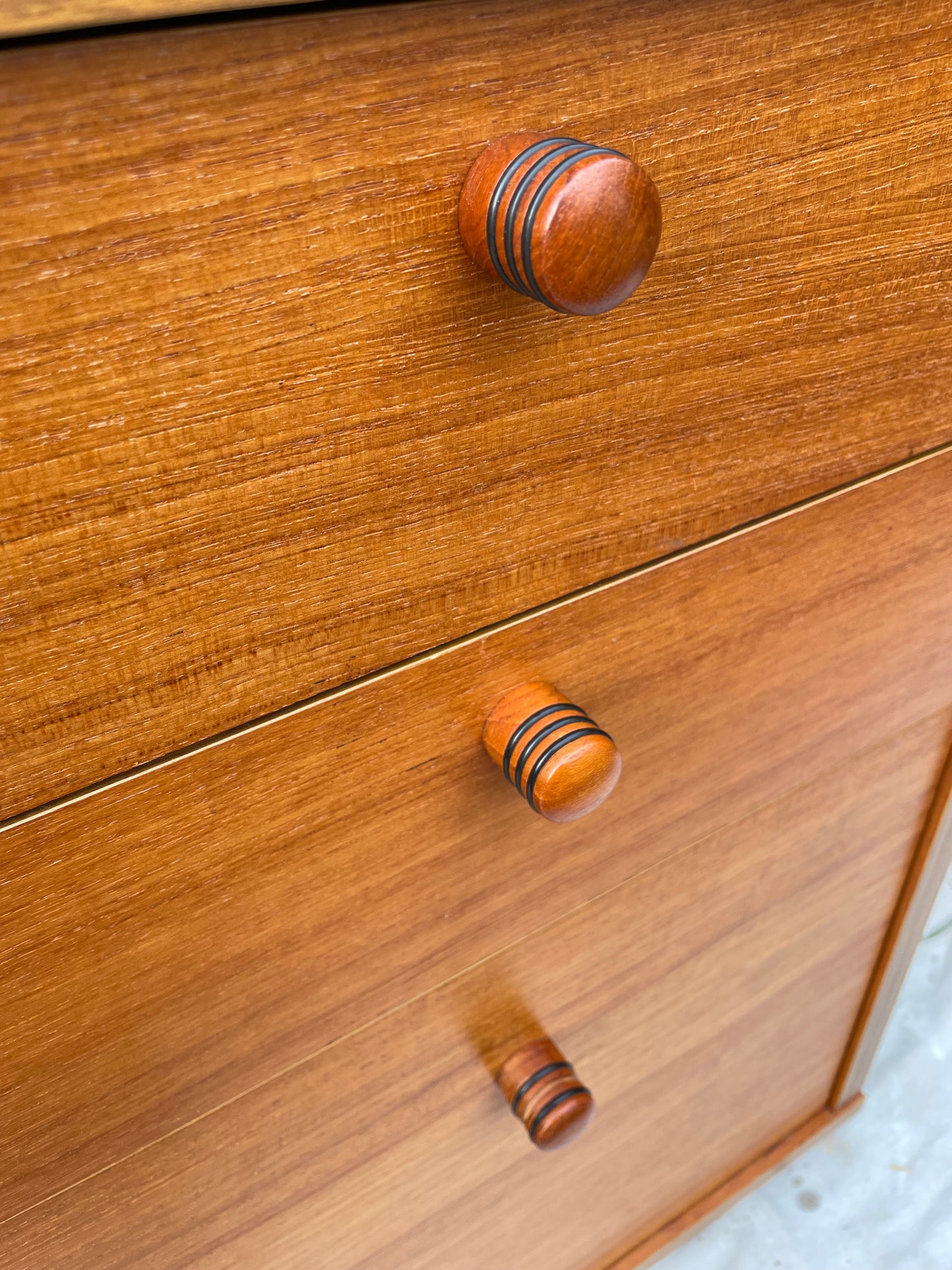 Mid 20th Century Danish Modern Teak Rolling File Cabinet