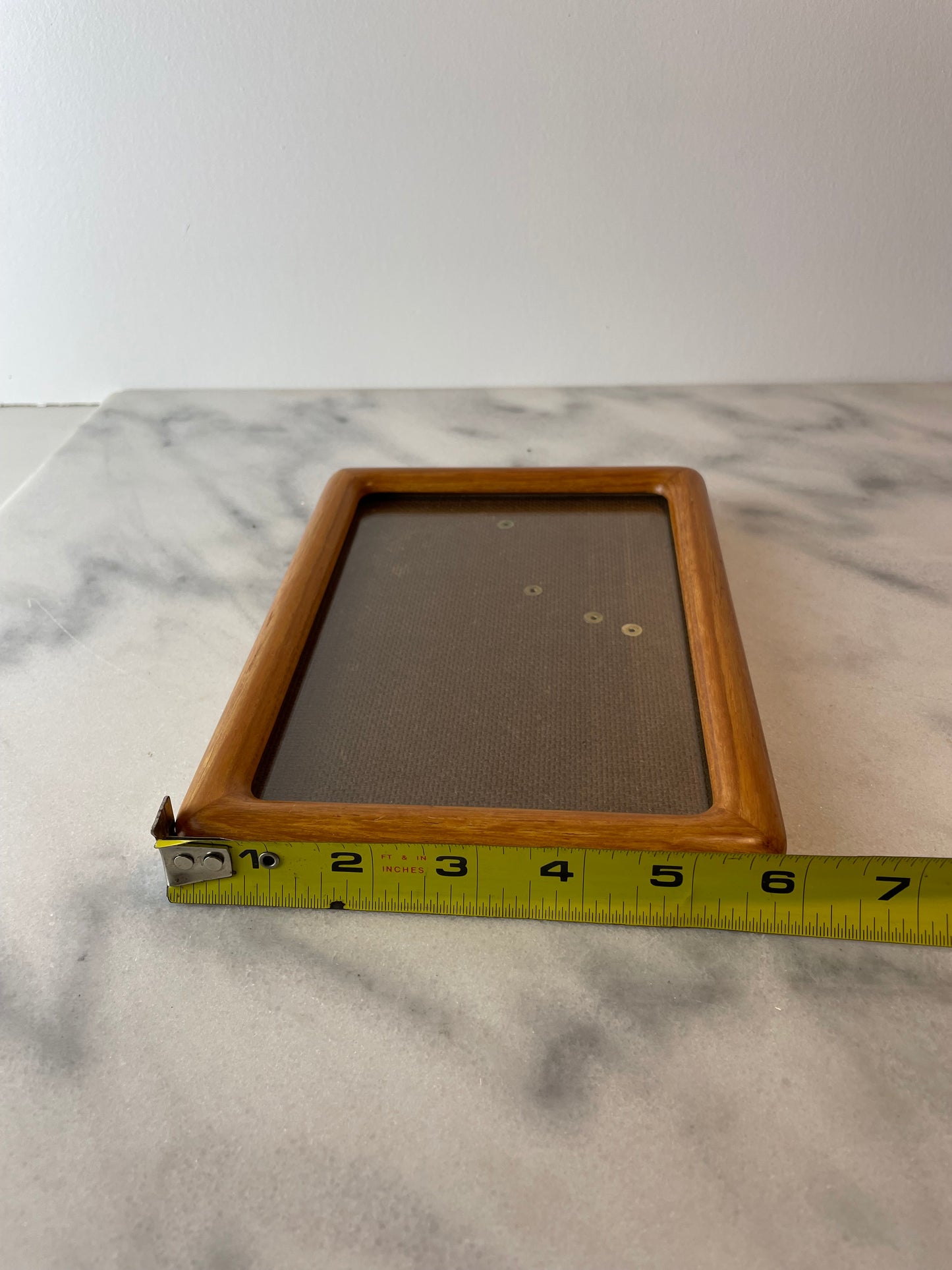 Mid-Century Modern Solid Teak Picture Frame Danish Modern Wall or Tabletop Display