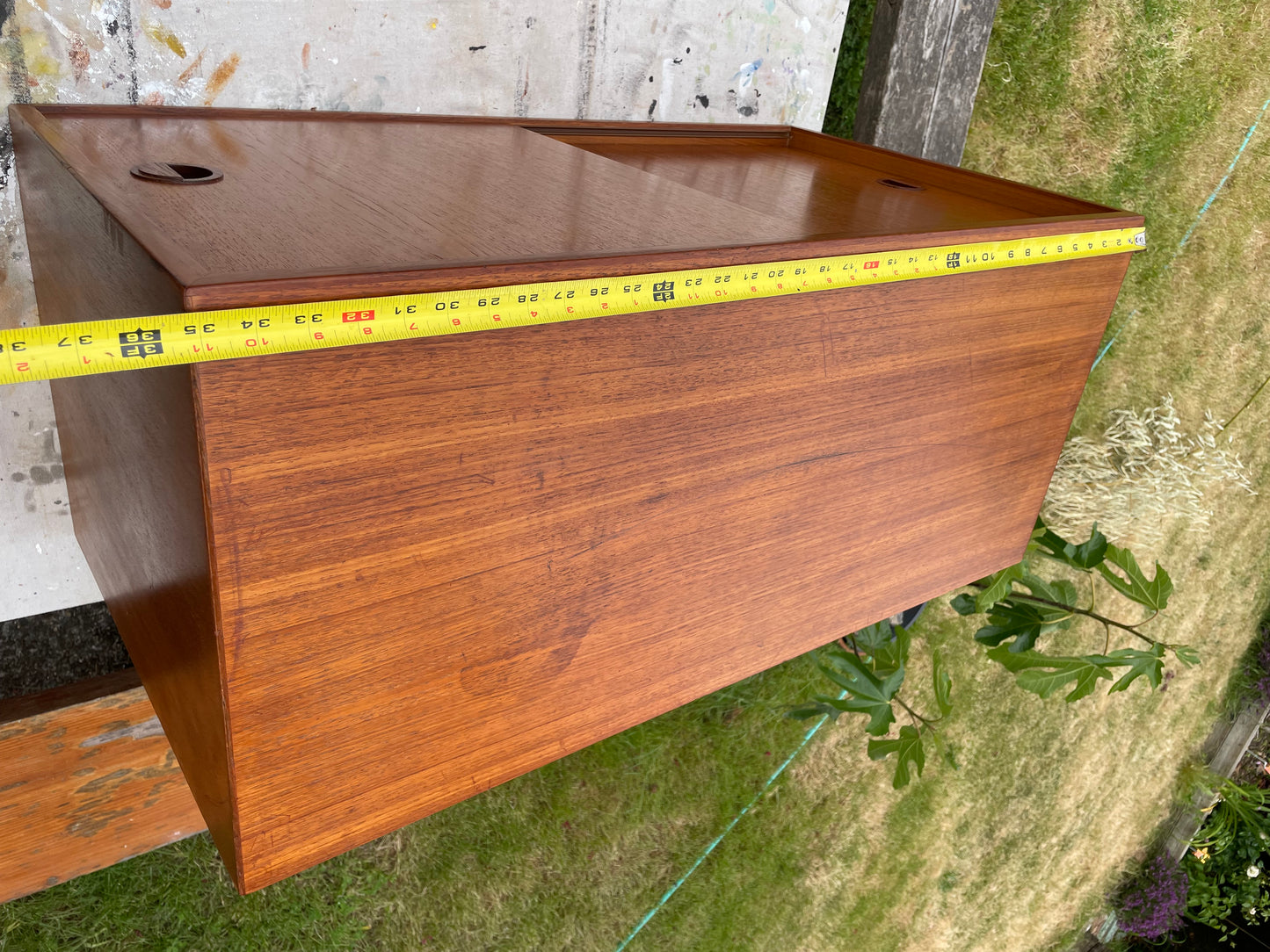 Mid-Century Danish Modern Teak Wall Unit Cabinet Element