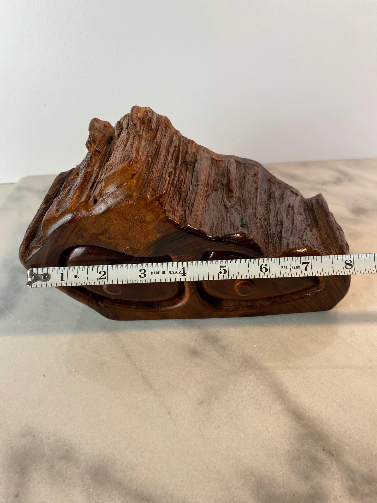 Mid 20th Century Studio Craft Raw Edge Tropical Hardwood Jewelry Box by Galería Arenal