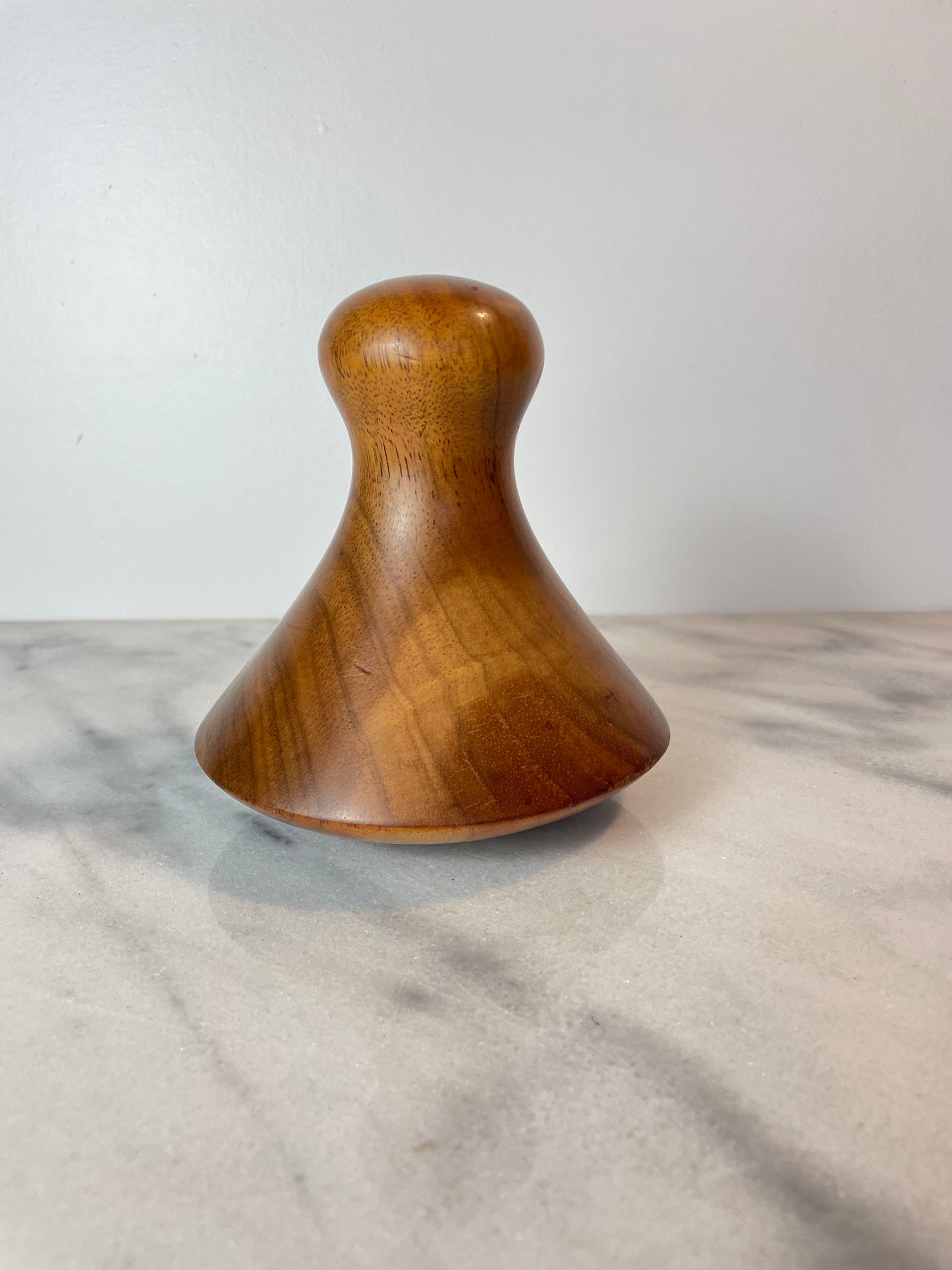 Vintage Hawaiian Koa Wood Poi Pounder by Brantley Center, Honokaa Hawaii