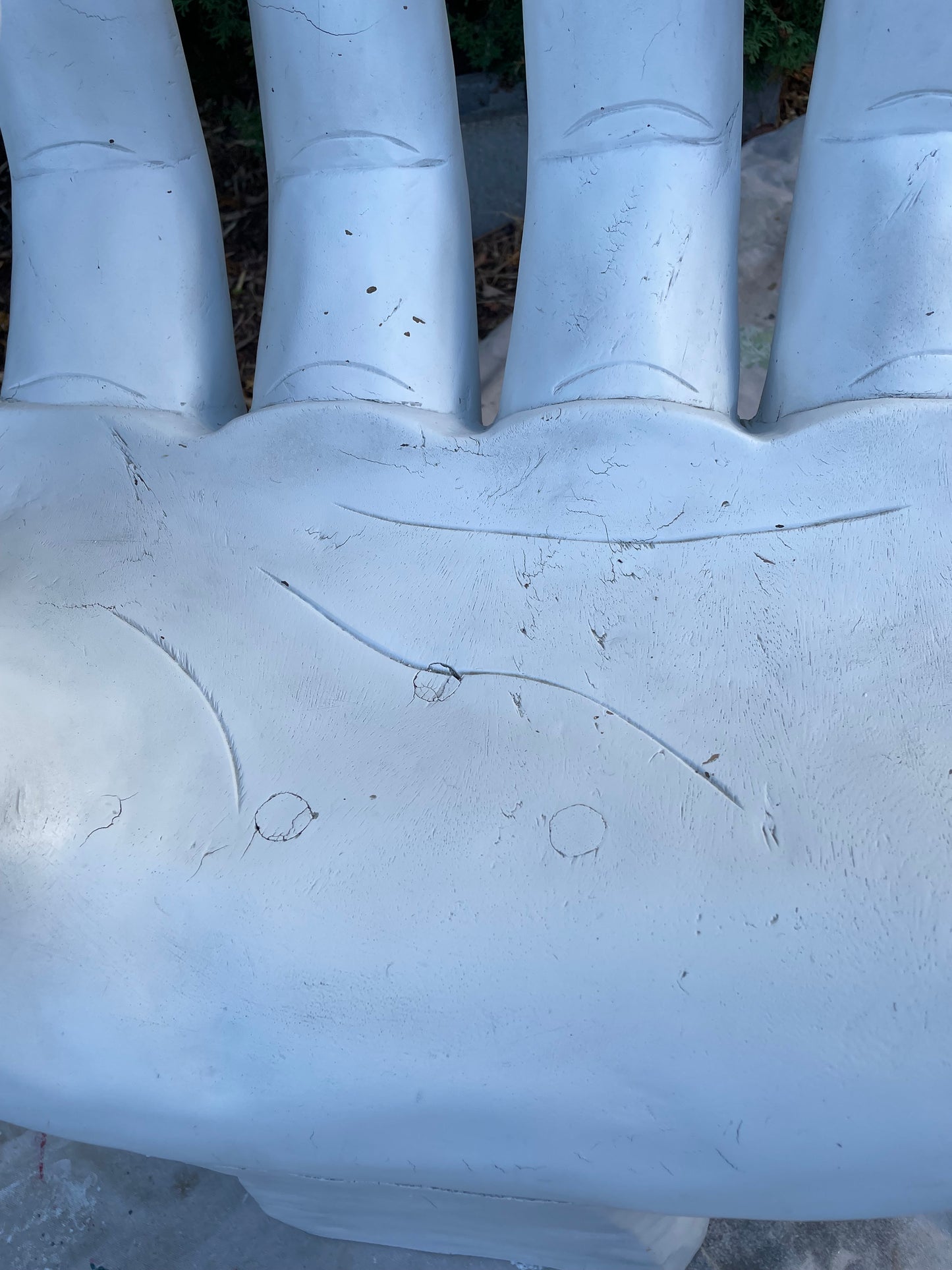 1970s Vintage Wooden Hand Chair – Sculptural Surrealist Art Seat