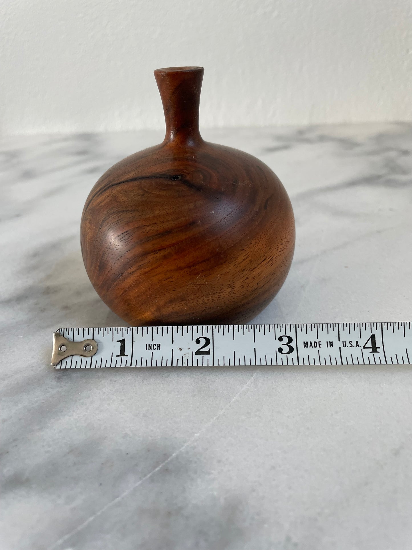 Mid 20th Century Signed Oregon Black Walnut Weed Pot