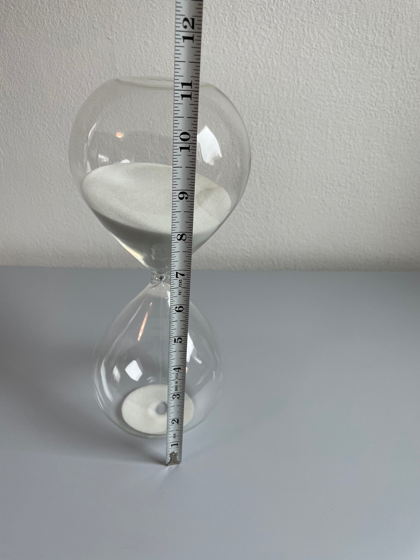 Glass & Sand Hourglass Decorative Object