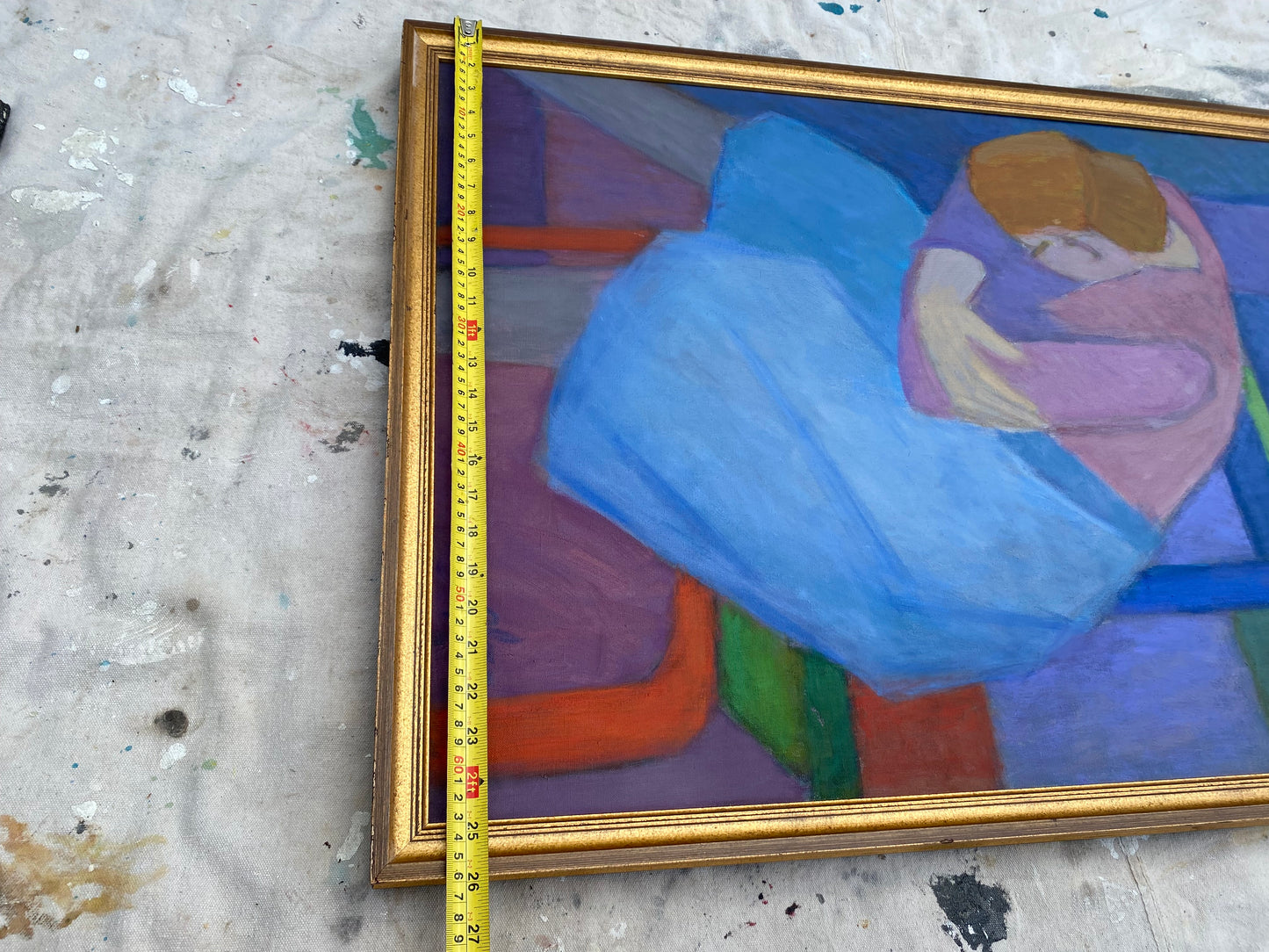 Original Mid 20th Century Figurative Oil Painting by Florence Zlowe (1902-1992)