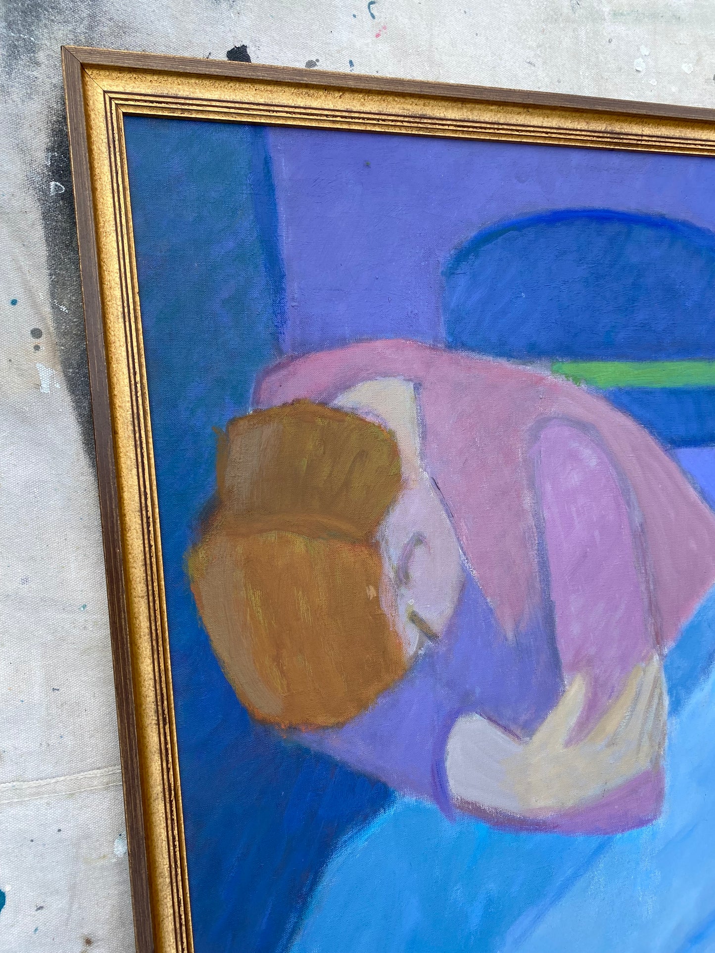Original Mid 20th Century Figurative Oil Painting by Florence Zlowe (1902-1992)