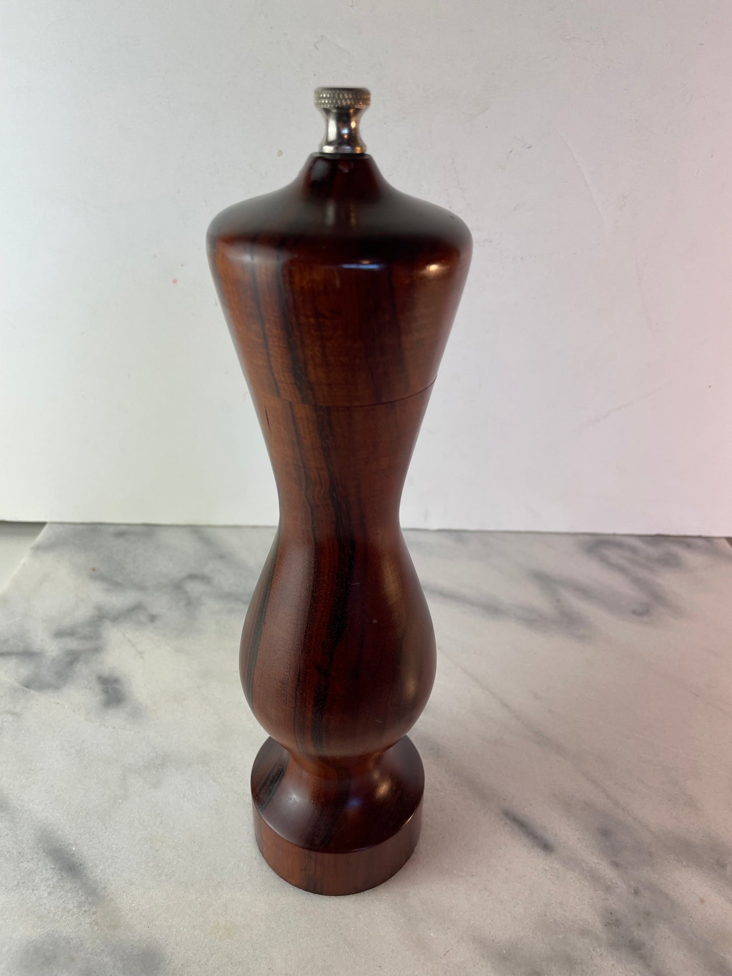 Signed Vintage Exotic Goncalo Alves Tigerwood Pepper Grinder – Studio Handcrafted Woodcraft
