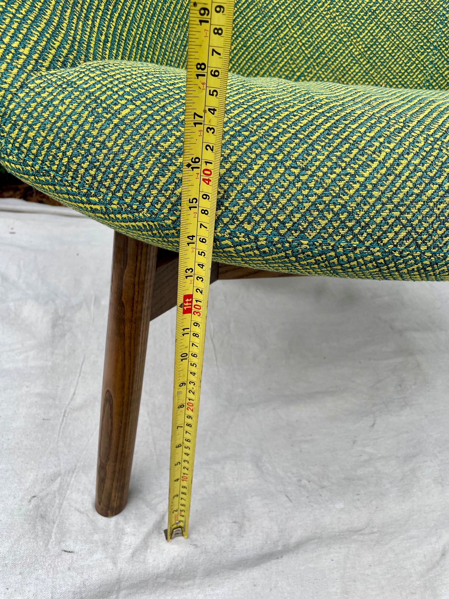 Keilhauer 71150 Walnut Lounge Chair Mid-Century Inspired
