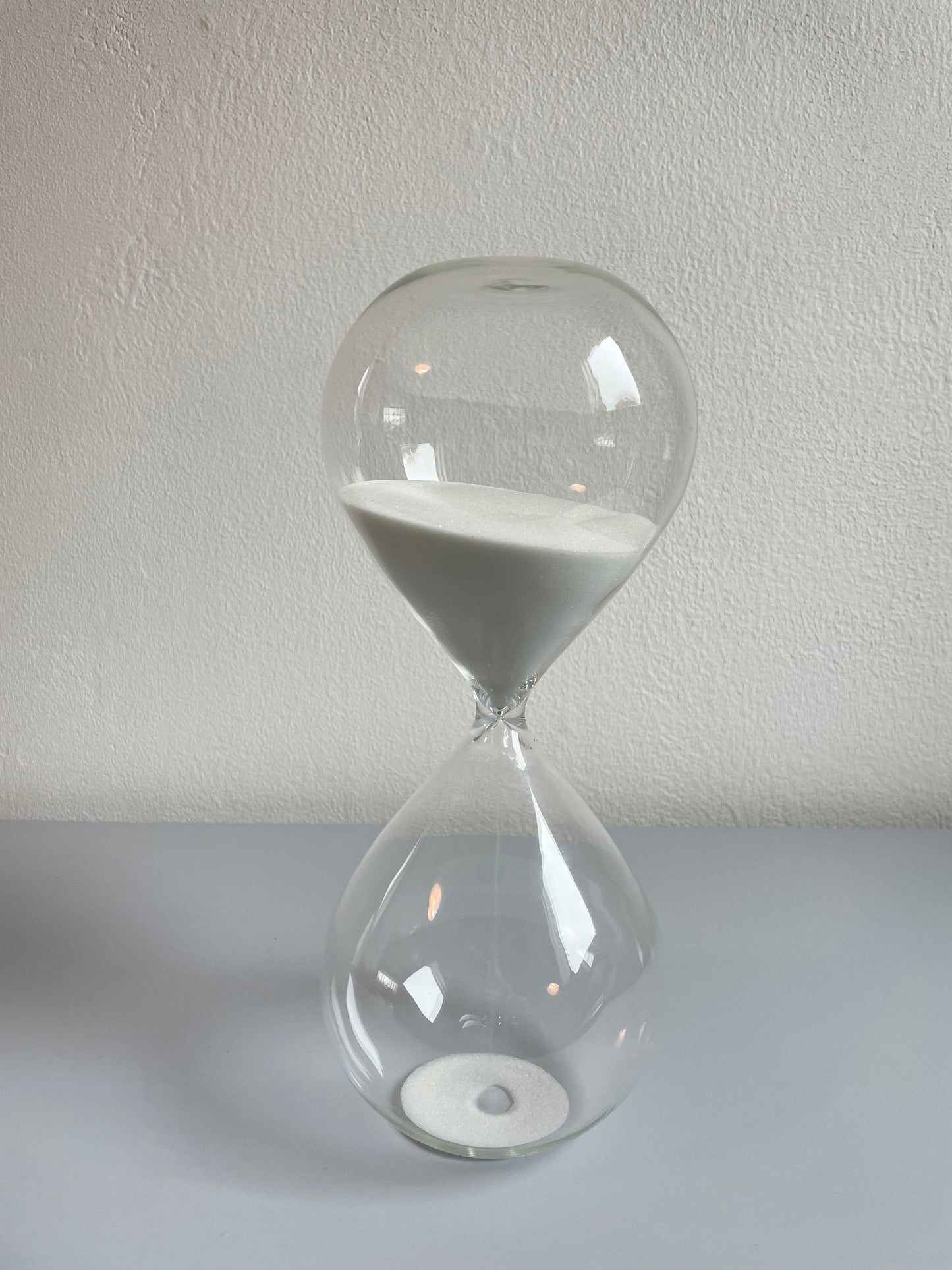 Glass & Sand Hourglass Decorative Object