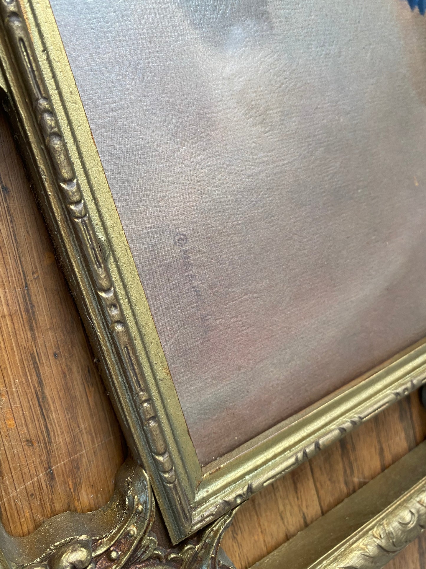 Vintage Framed “Magnolias” Lithograph by Frans Oerder — Morris & Bendien Ny Floral Still Life Reproduction