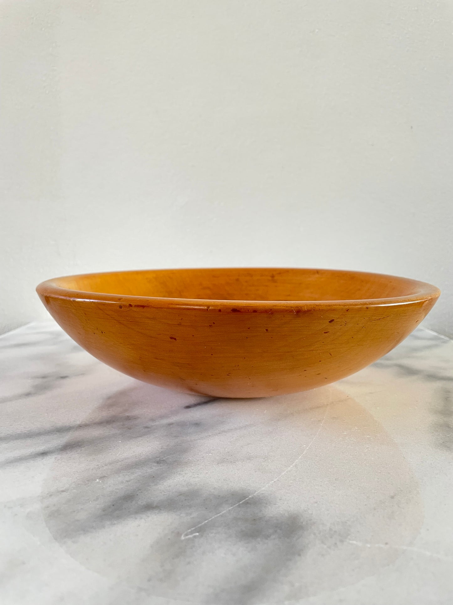 Mid 20th Century Parrish Chicago Turned Solid Maple Wood Dough Bowl