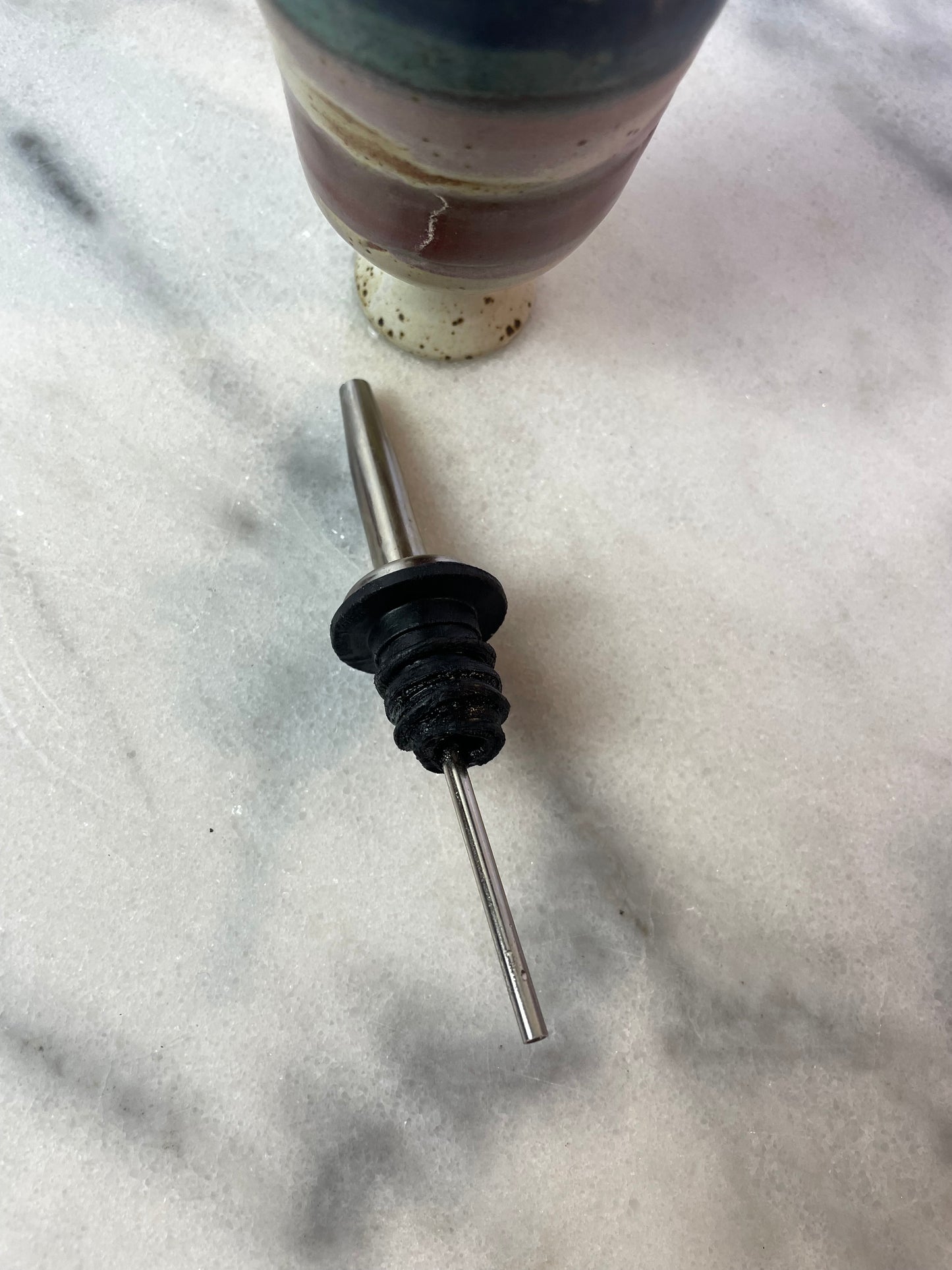 Vintage Studio Ceramic Bottle Form Olive Oil Cruet