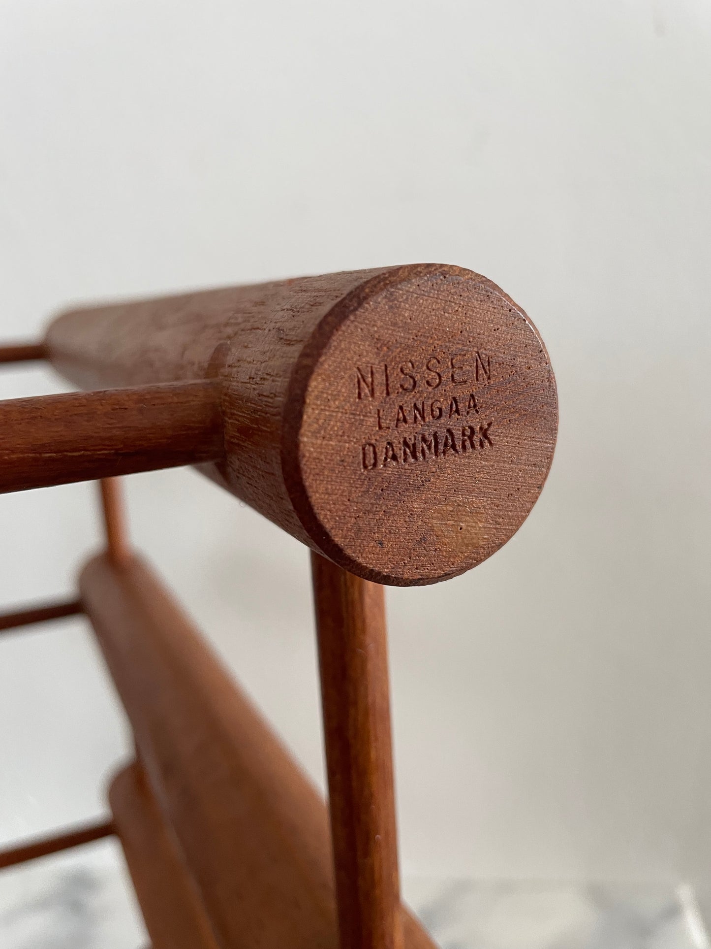 Mid 20th Century Nissen Langaa Danish Teak Modular Wine Rack 4-6 Bottles, Denmark