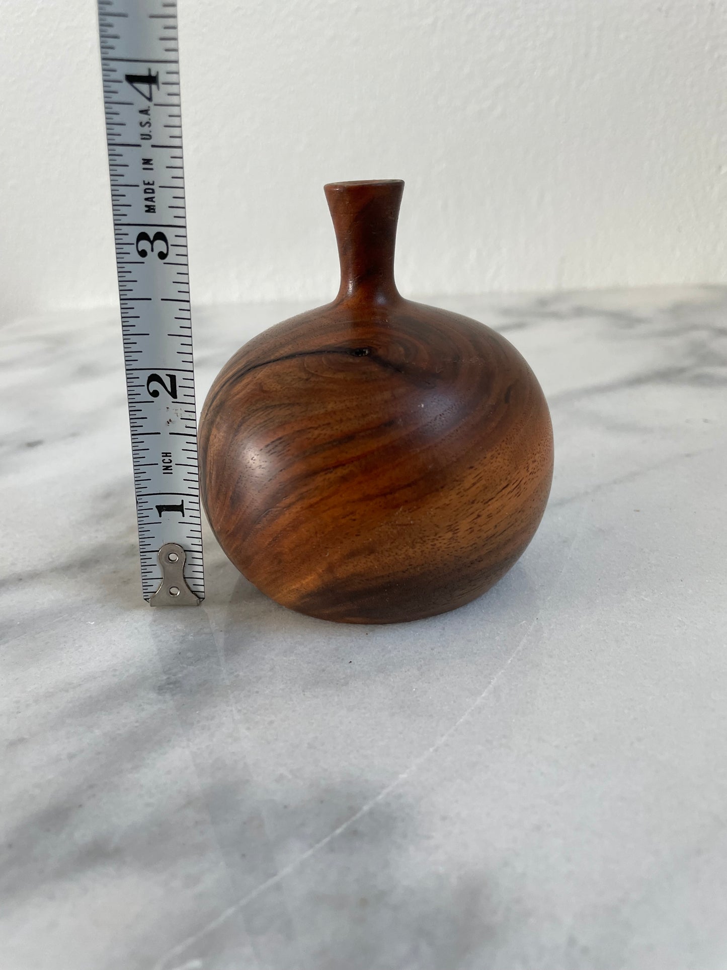 Mid 20th Century Signed Oregon Black Walnut Weed Pot