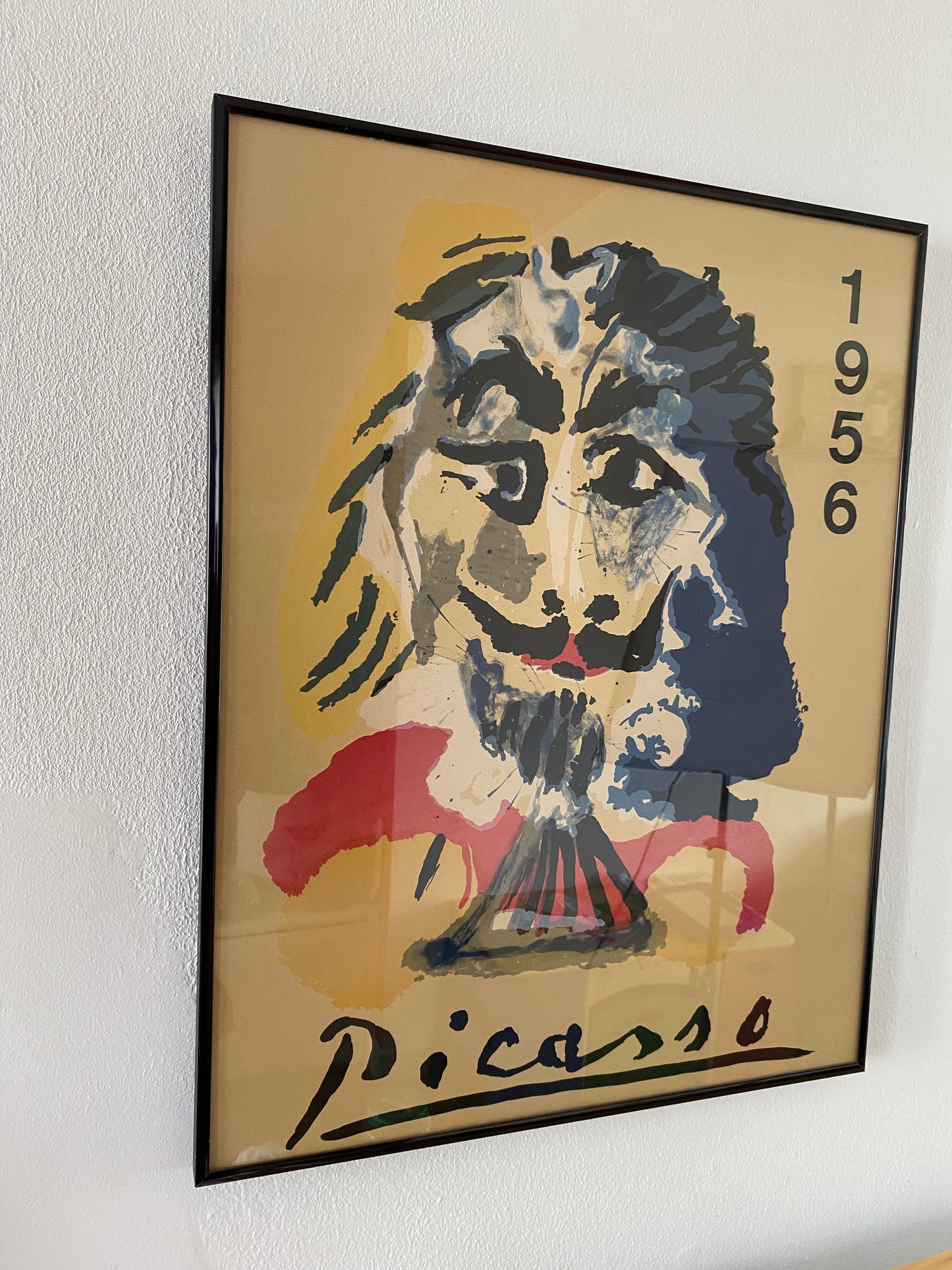 Vintage Pablo Picasso "Portraits Imaginaires" Musketeer Lithograph Poster