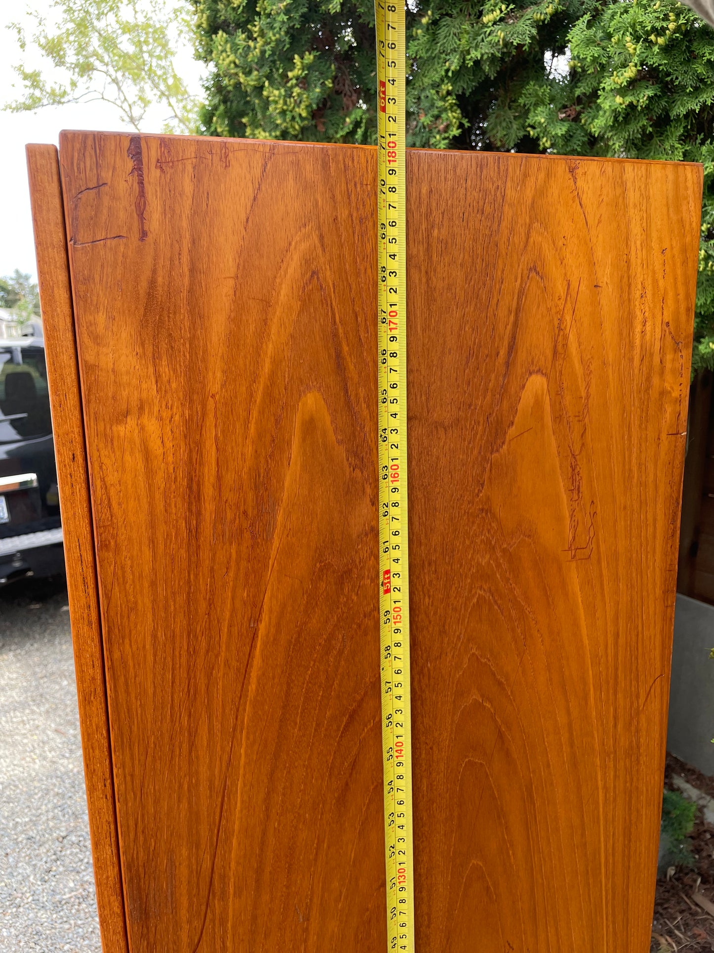 Danish Modern Teak & Smoked Glass Cabinet