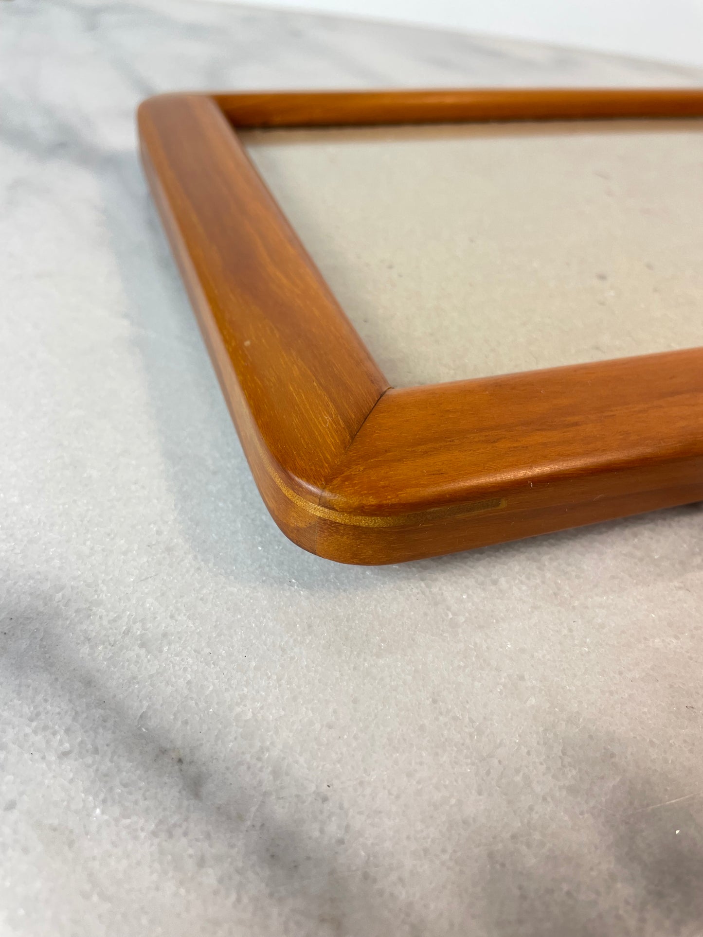 Mid 20th Century Danish Modern Style Teak Picture Frame Tabletop or Wall Mount