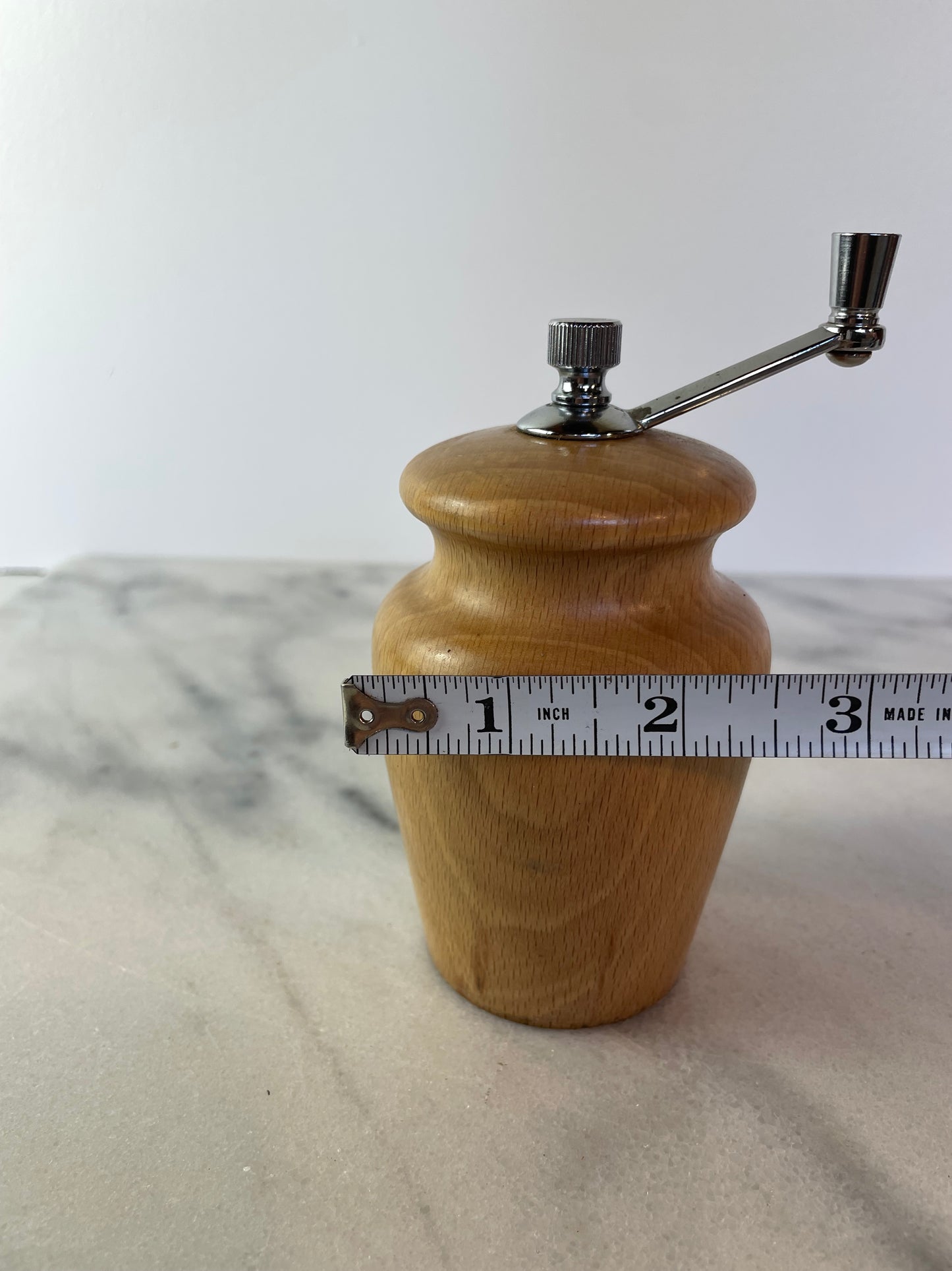 Vintage Light Wood Pepper Grinder