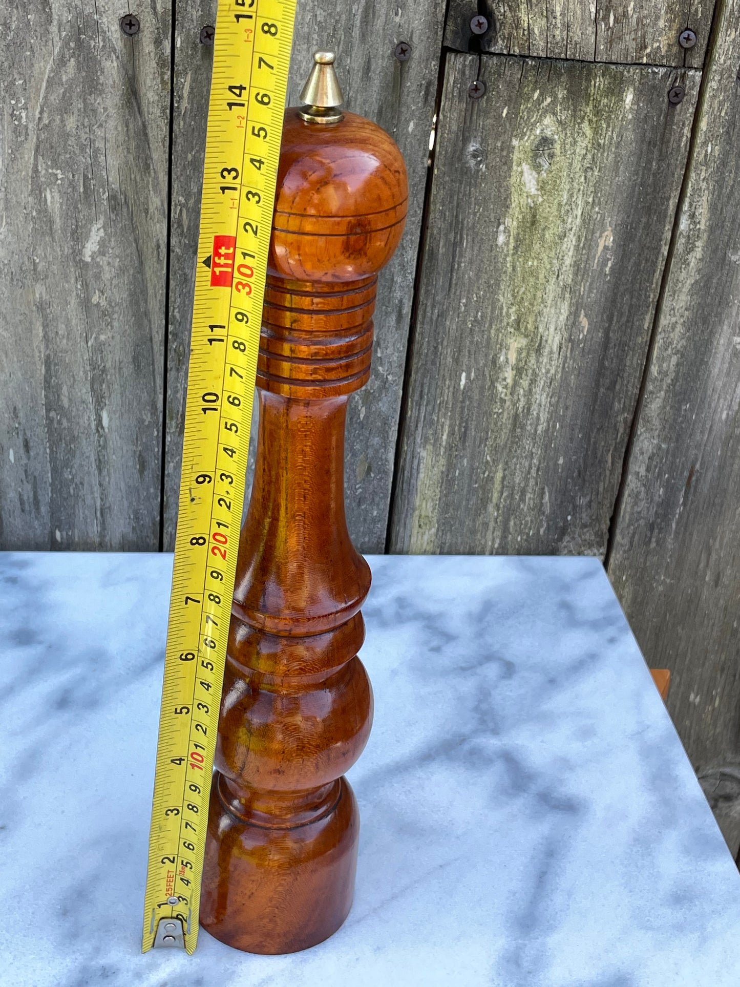 Mid 20th Century Vintage Japanese Hardwood Pepper Mill