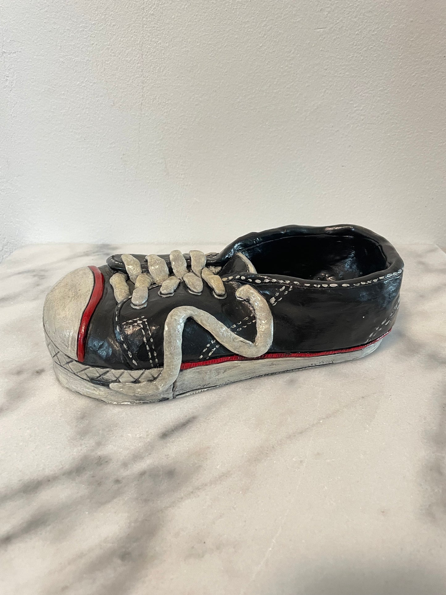 Vintage Pop Art Converse Ceramic Sculpture Catchall