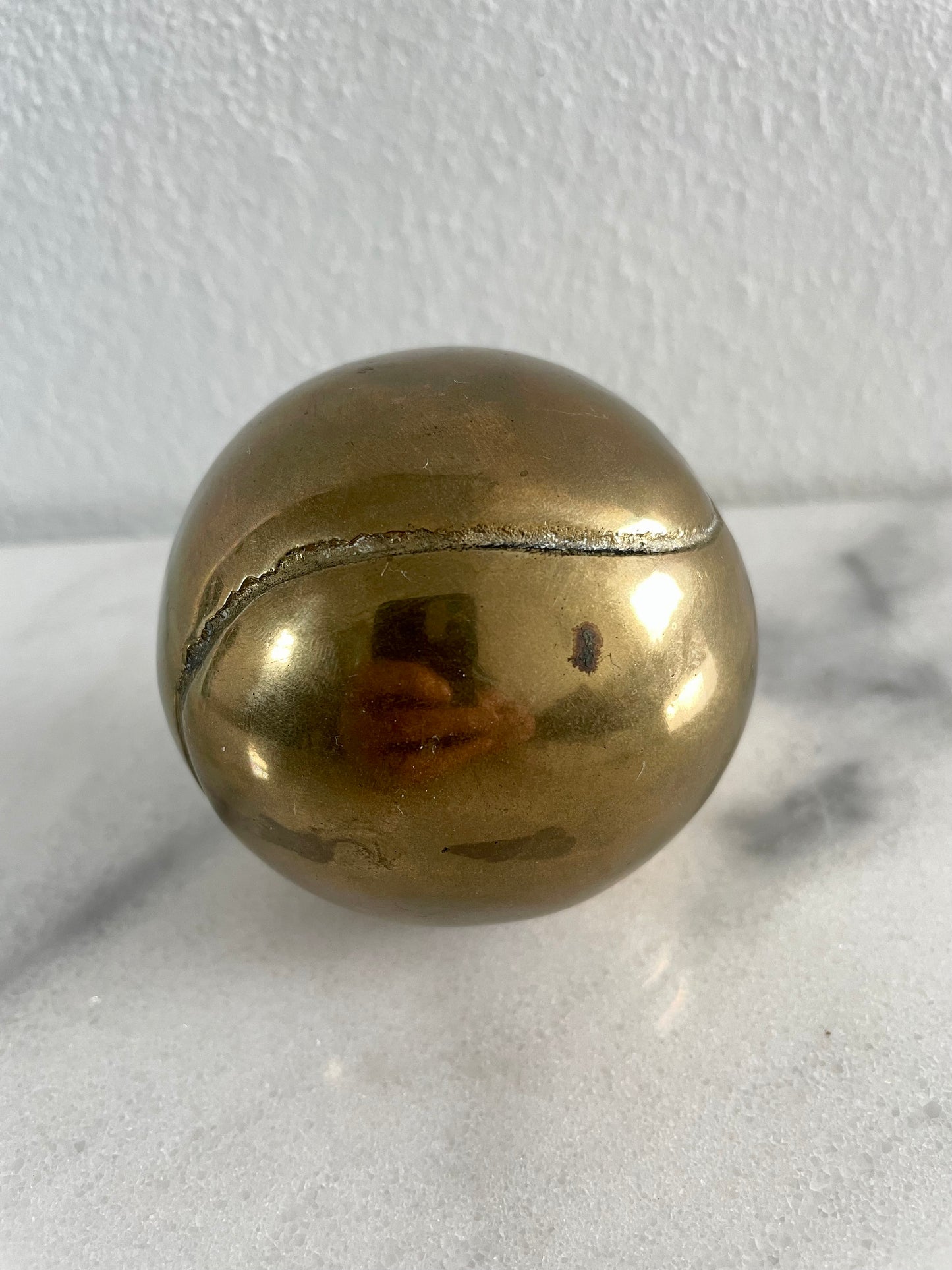 Brass Tennis Ball Decorative Object Paper Weight
