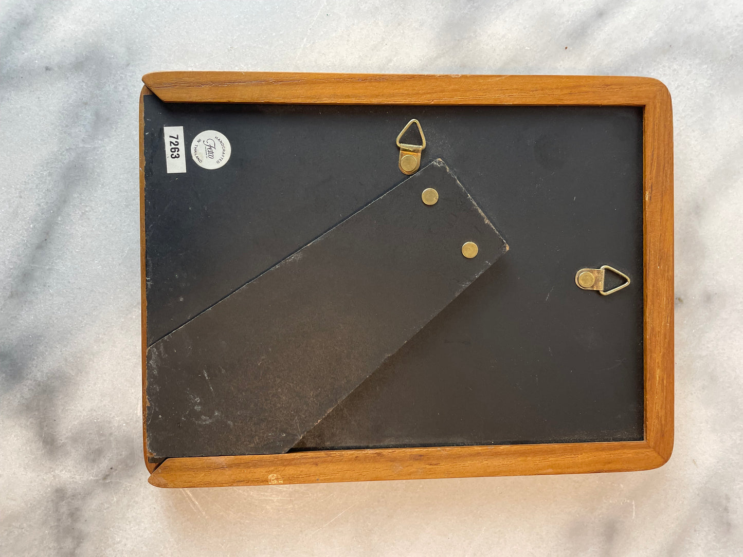 Mid-Century Modern Solid Teak Picture Frame Danish Modern Wall or Tabletop Display