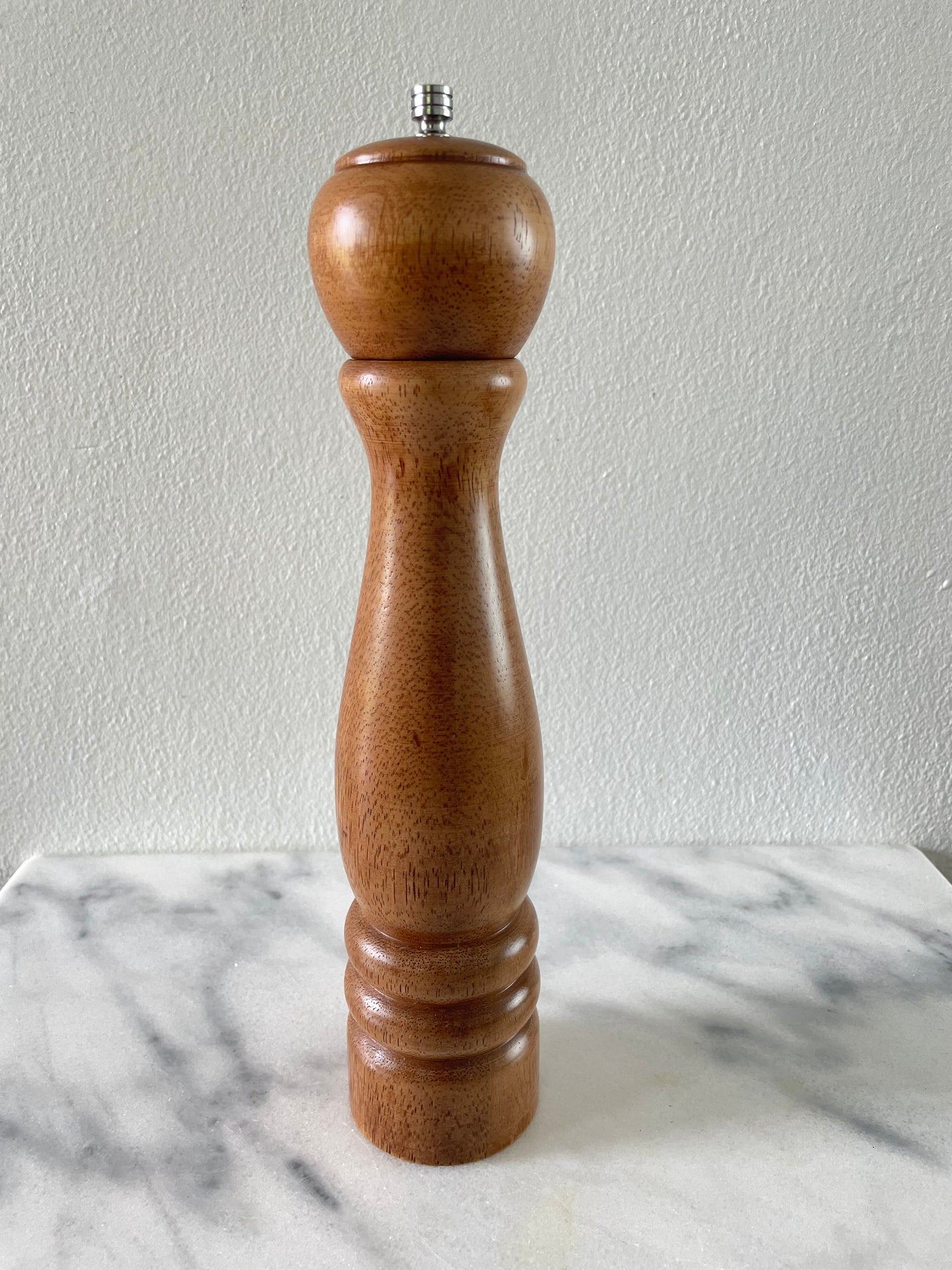 Late 20th Century Solid Hardwood Pepper Mill