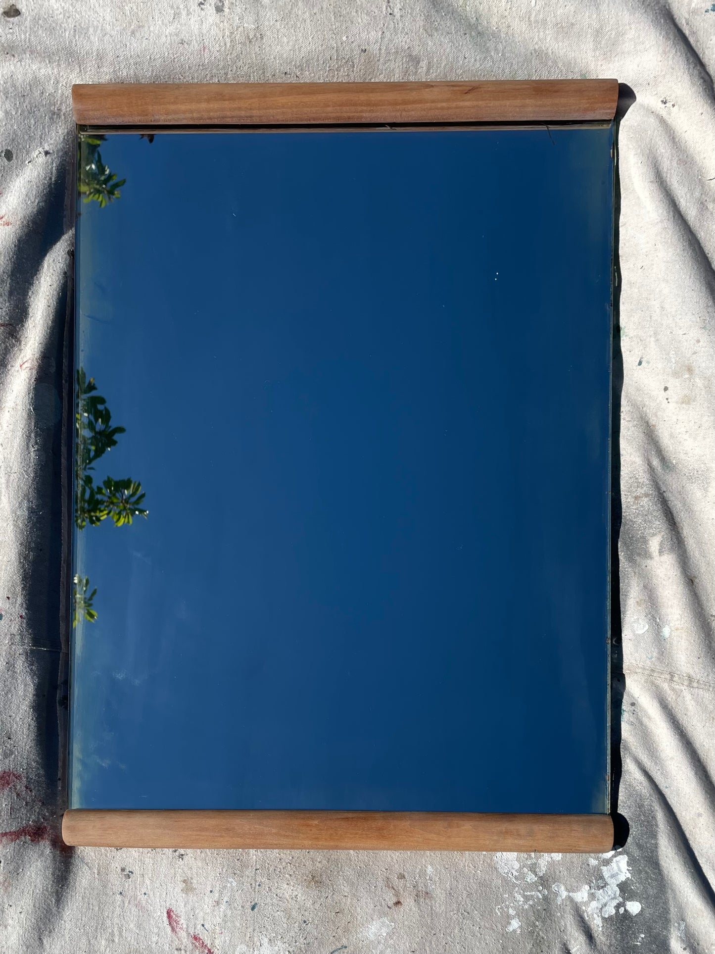 Vintage Walnut Framed Mirror