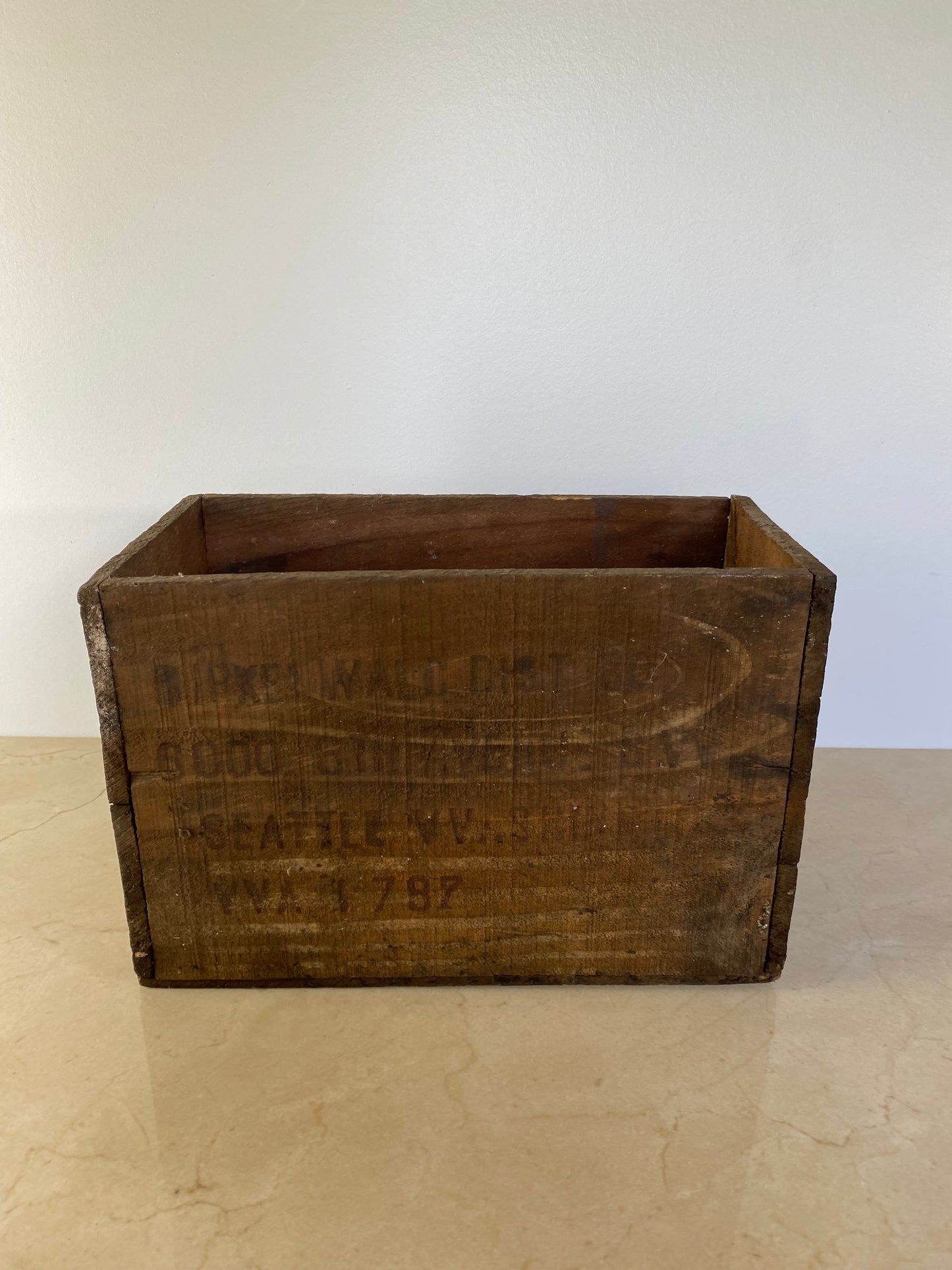 Rustic Vintage French Wine Shipper Crate — Château De Lescours, Saint-Émilion