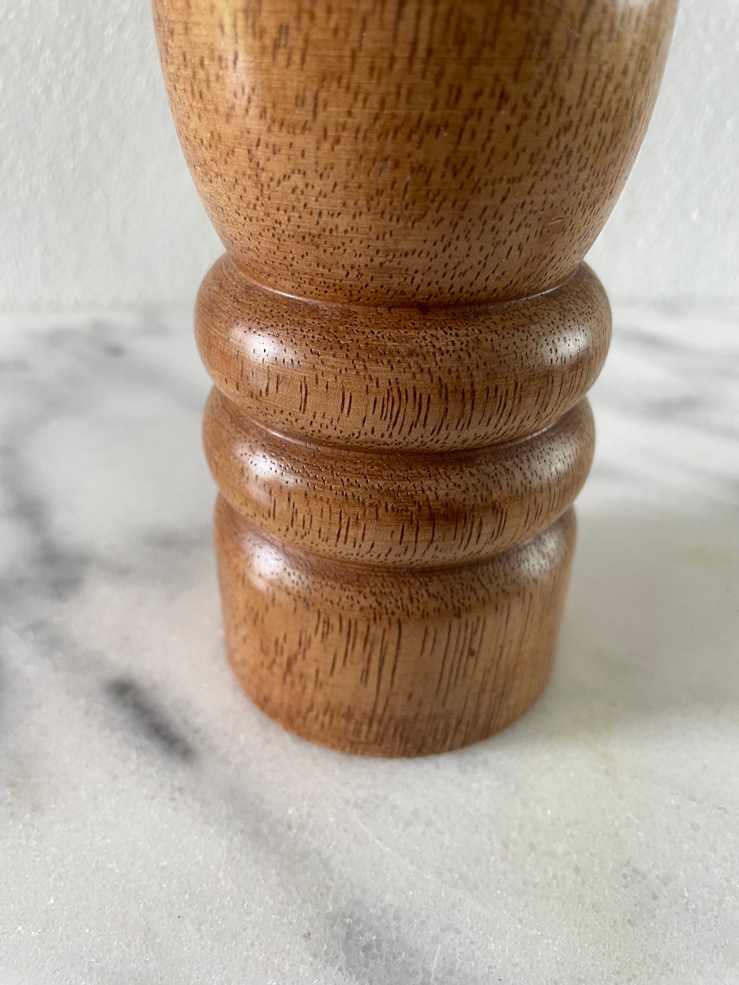 Late 20th Century Solid Hardwood Pepper Mill