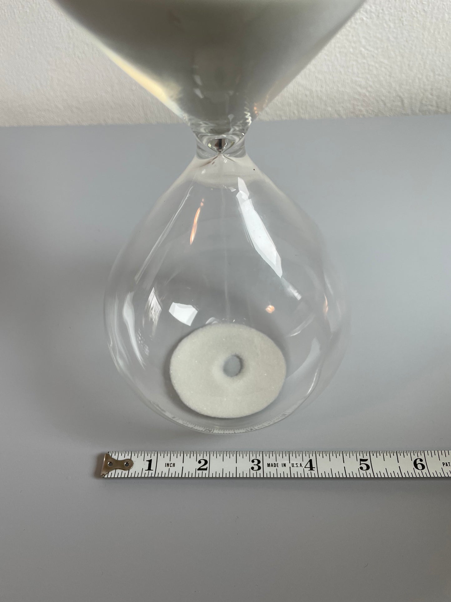 Glass & Sand Hourglass Decorative Object