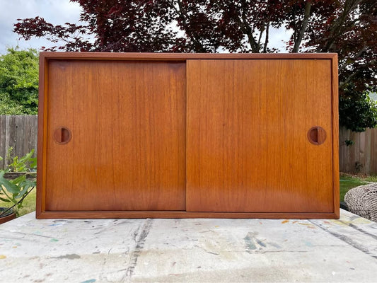 Mid-Century Danish Modern Teak Wall Unit Cabinet Element