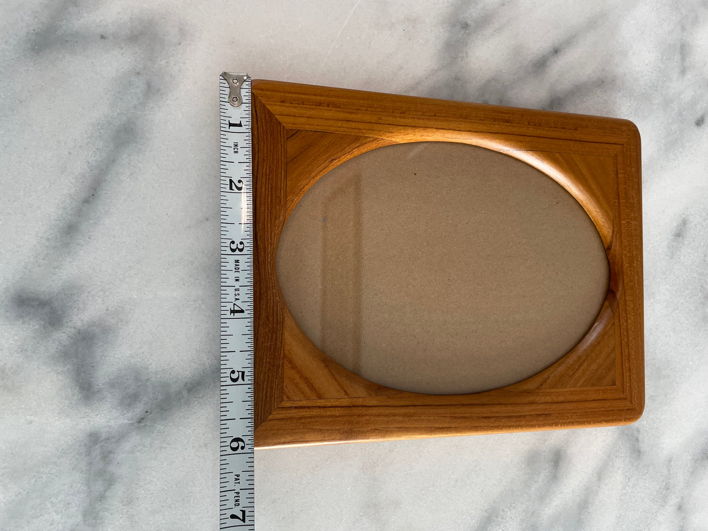 Solid Teak Wood Wall or Tabletop Picture Frame