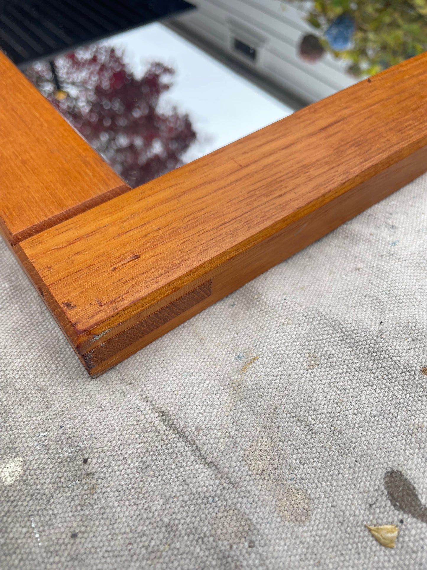 1960s Teak Rectangular Wall Mirror by Pedersen & Hansen for Viby J. Of Denmark